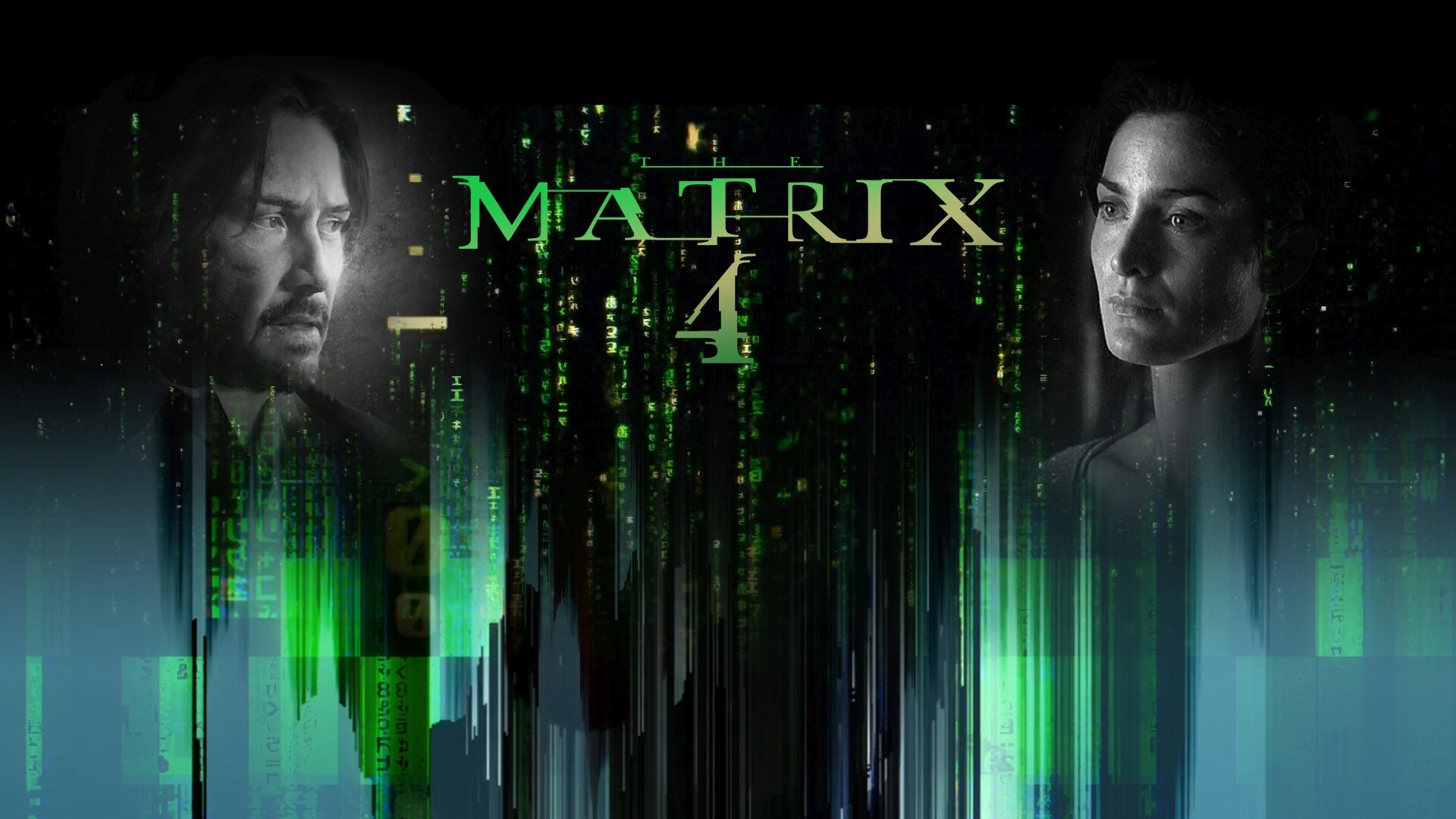 Matrix Franchise: Thomas Anderson, The creator of a video game series, based on his faint memories as Neo. 1920x1080 Full HD Background.