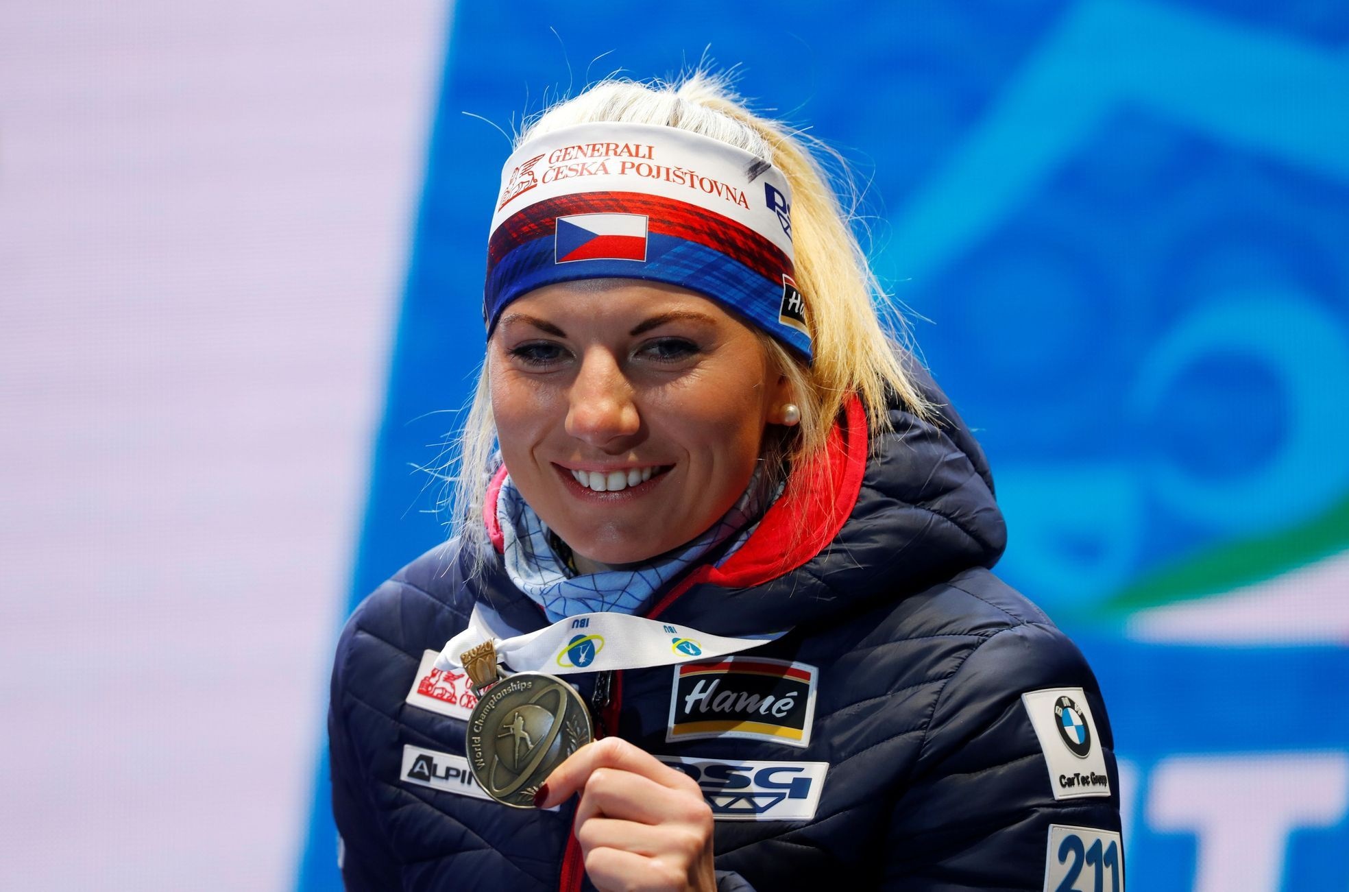 Lucie Charvatova, Biathlon bronze medalist, Endurance, 1970x1310 HD Desktop