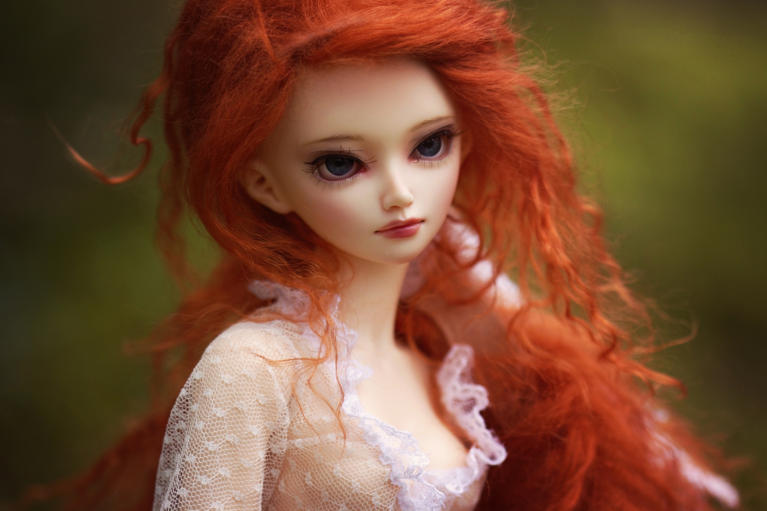 Little girls, Redhead girl doll, Beautiful doll hair, Sweet facial expression, 2560x1710 HD Desktop