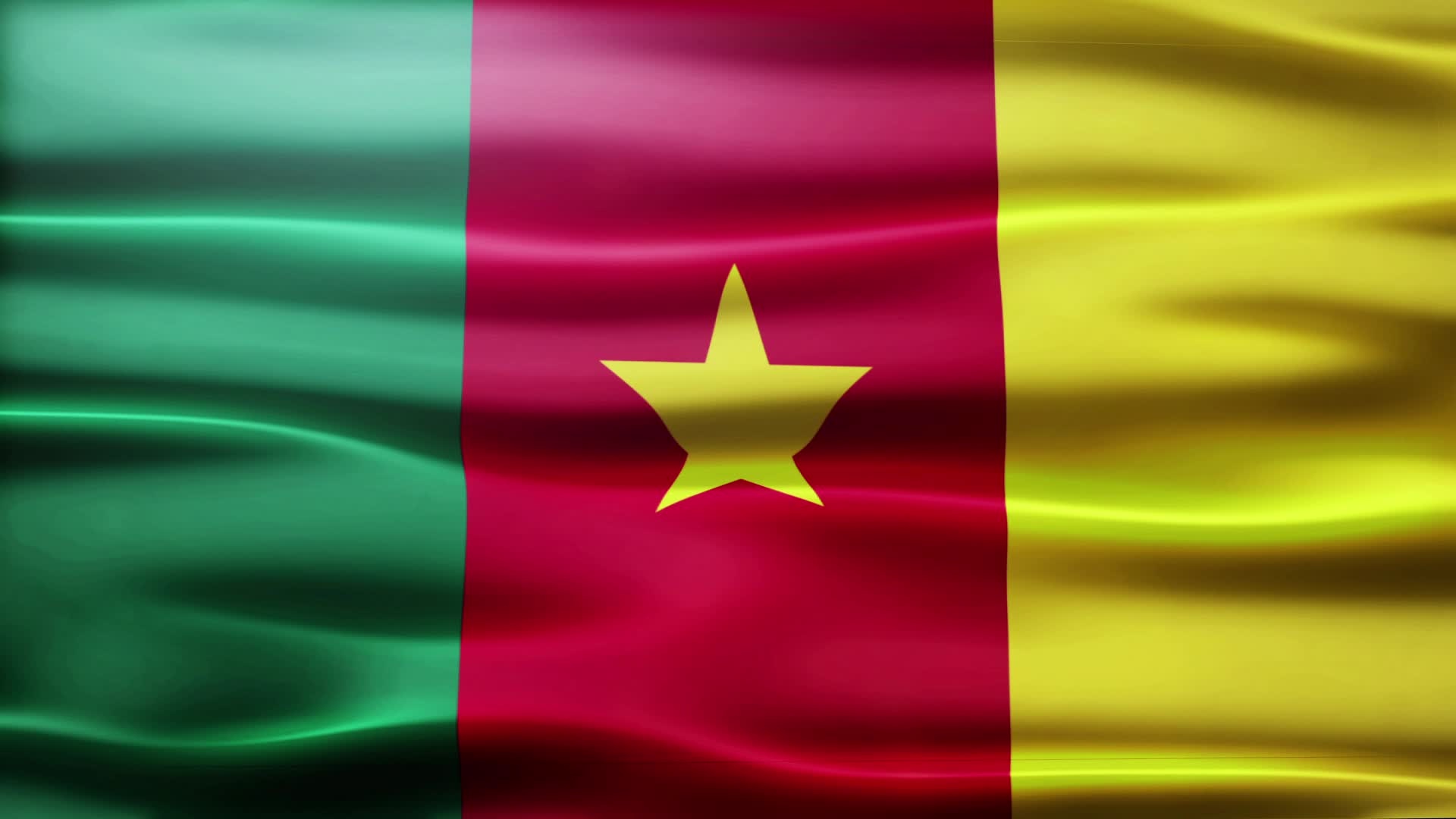 Flag loop, Cameroon, Stock video,, 1920x1080 Full HD Desktop