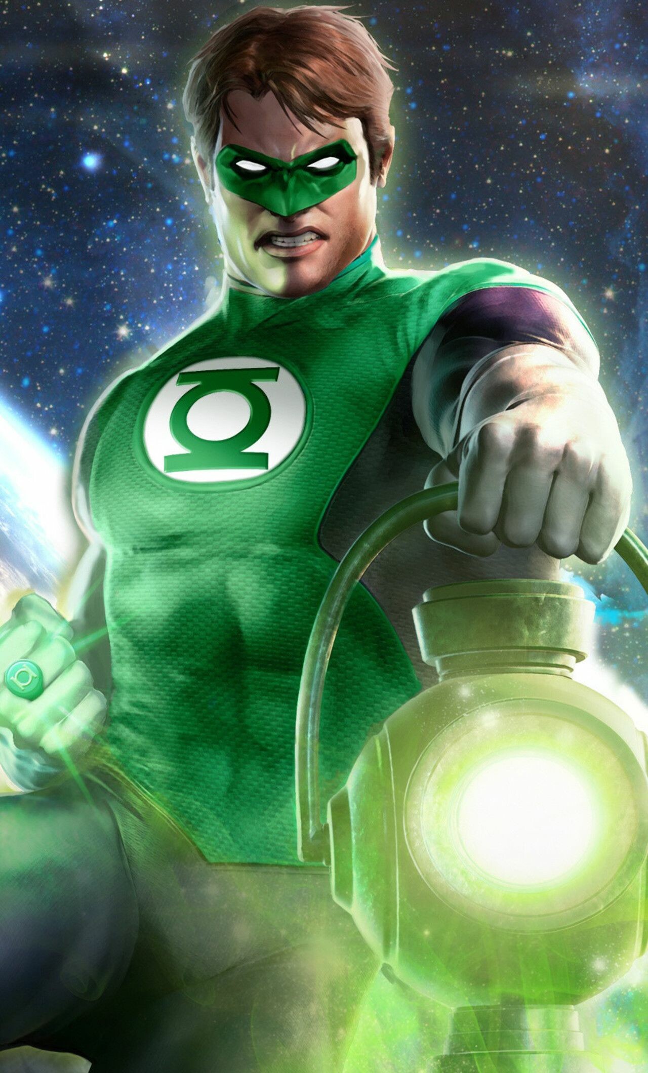 Green Lantern: One of many ring-wielding superheroes across the universe. 1280x2120 HD Background.