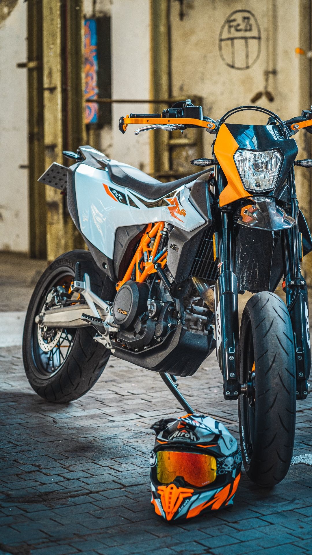KTM 690 SMC, High-quality wallpapers, Backgrounds gallery, Motorcycle enthusiasts, 1080x1920 Full HD Phone