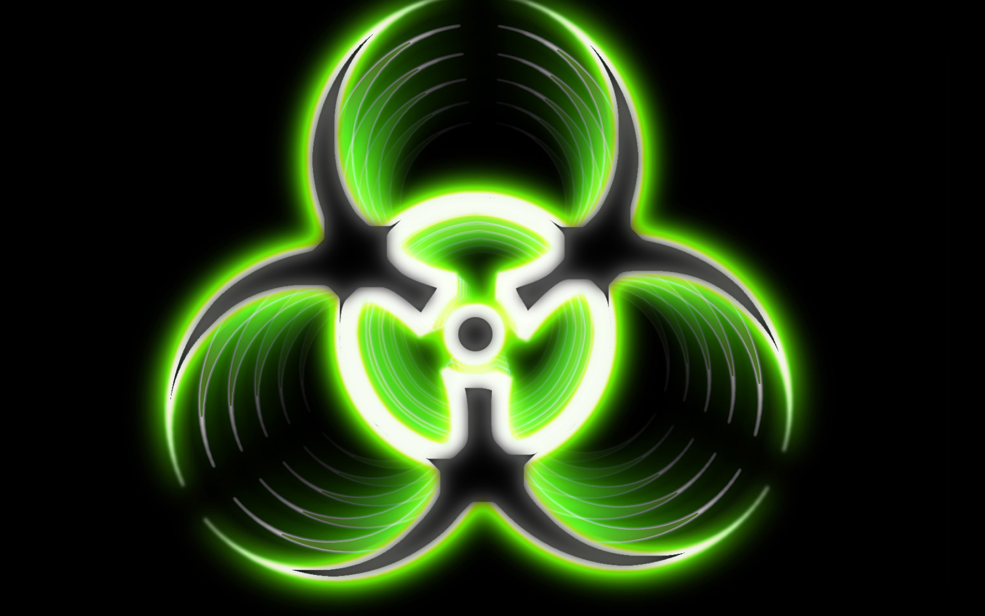 Green Biohazard: A biological substance that poses a threat to the health of living organisms, primarily humans. 1920x1200 HD Background.