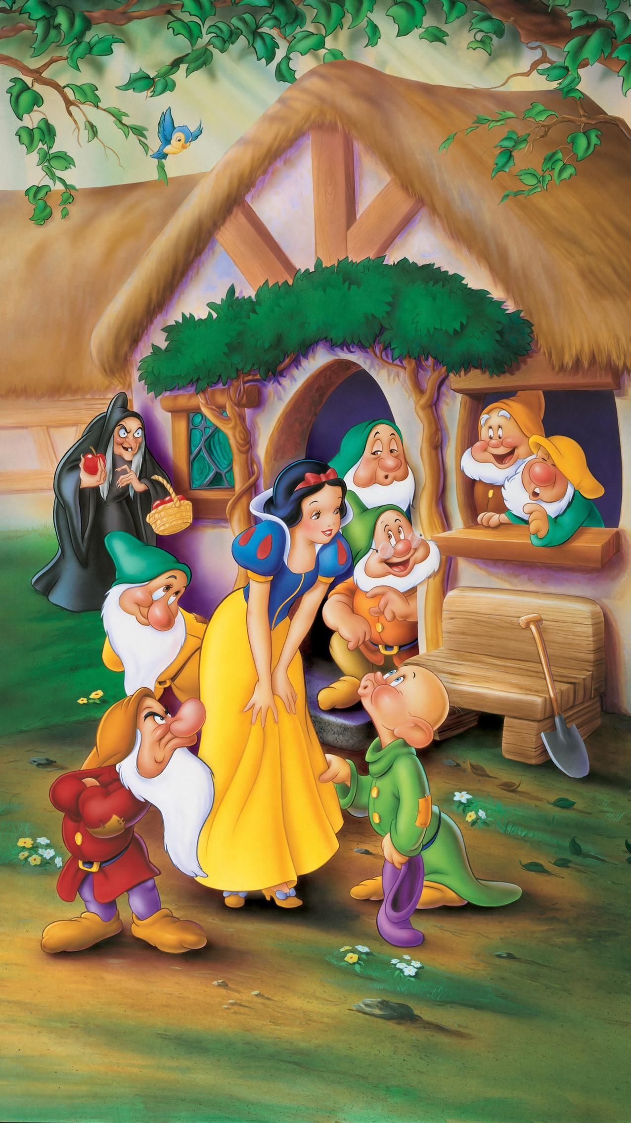 Snow White, Animation, Snow White and the Seven Dwarfs, Phone wallpaper, 1280x2270 HD Phone