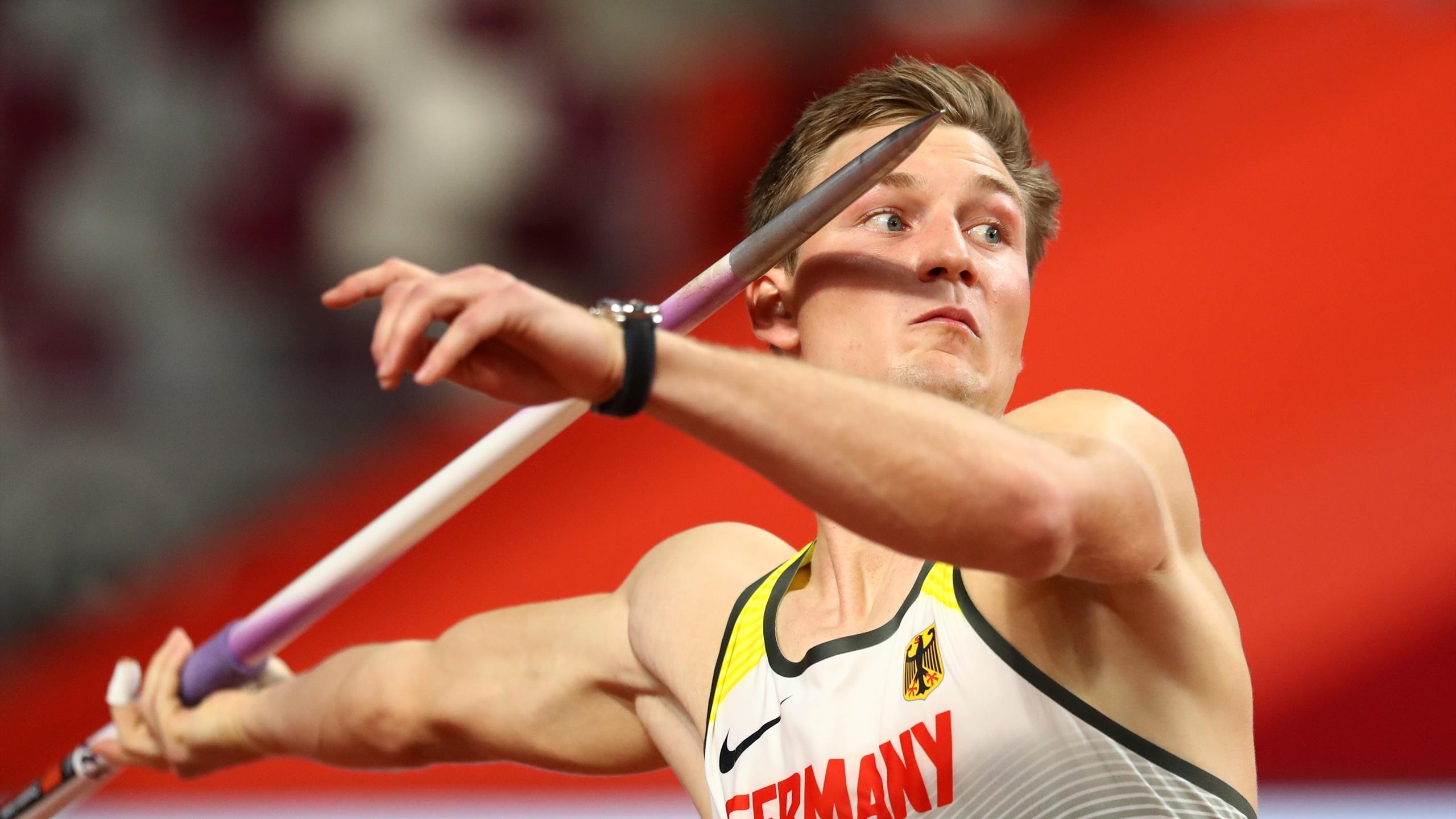 Javelin Throw: Team Germany, A track and field event where a spear is tossed, Thomas Rohler. 2560x1440 HD Wallpaper.