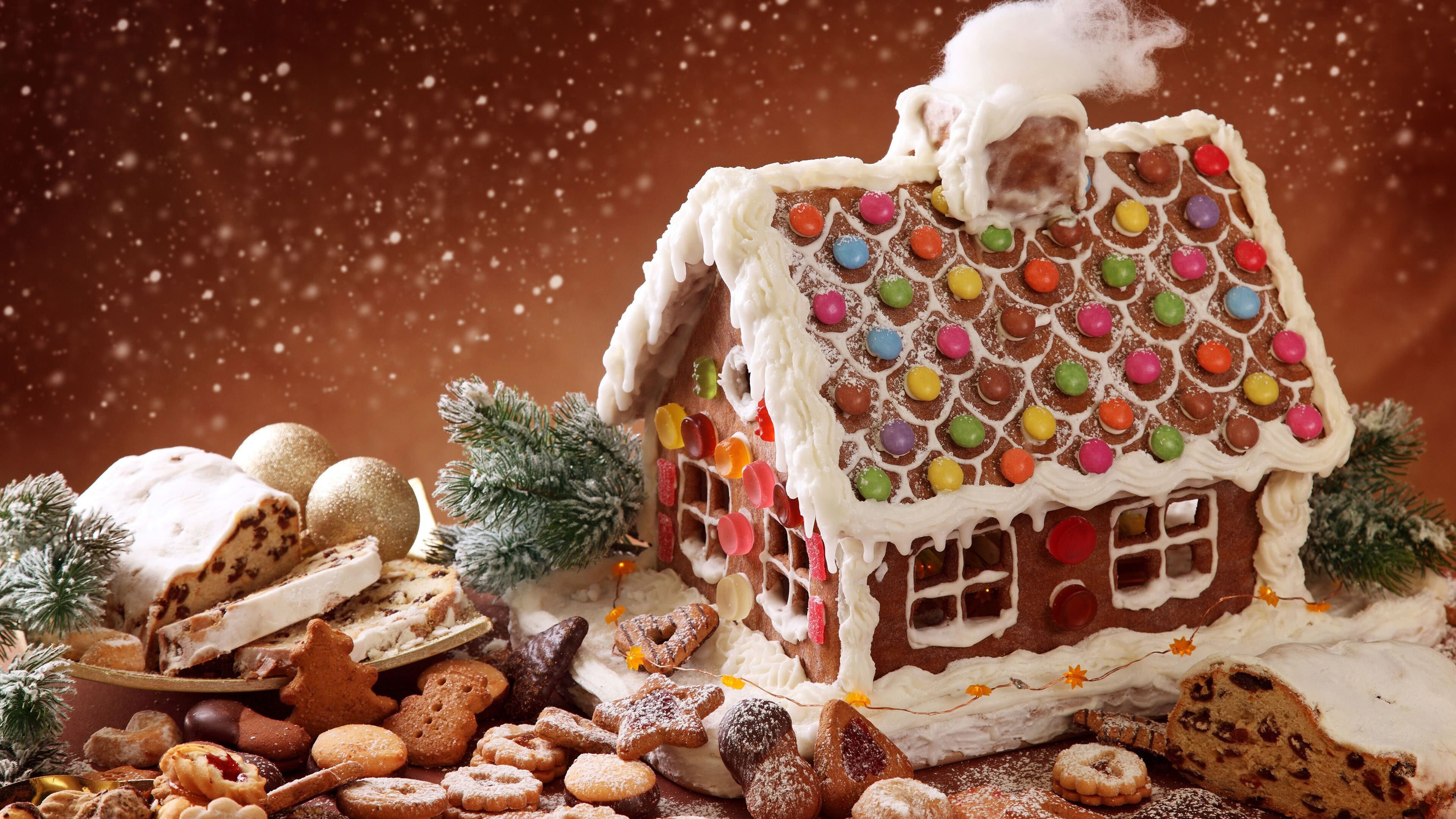 Traditional holiday treat, Sweet and spicy aroma, Festive wallpapers, Whimsical decorations, 3840x2160 4K Desktop
