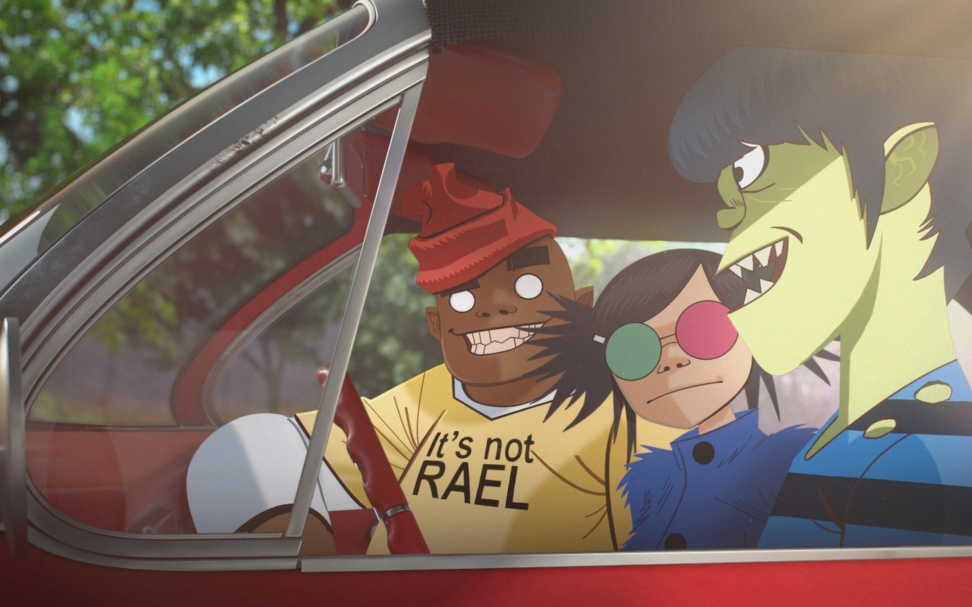 Gorillaz: Animated characters, British band, Saturnz Barz, Russel, Murdoc, Noodle. 1920x1200 HD Background.