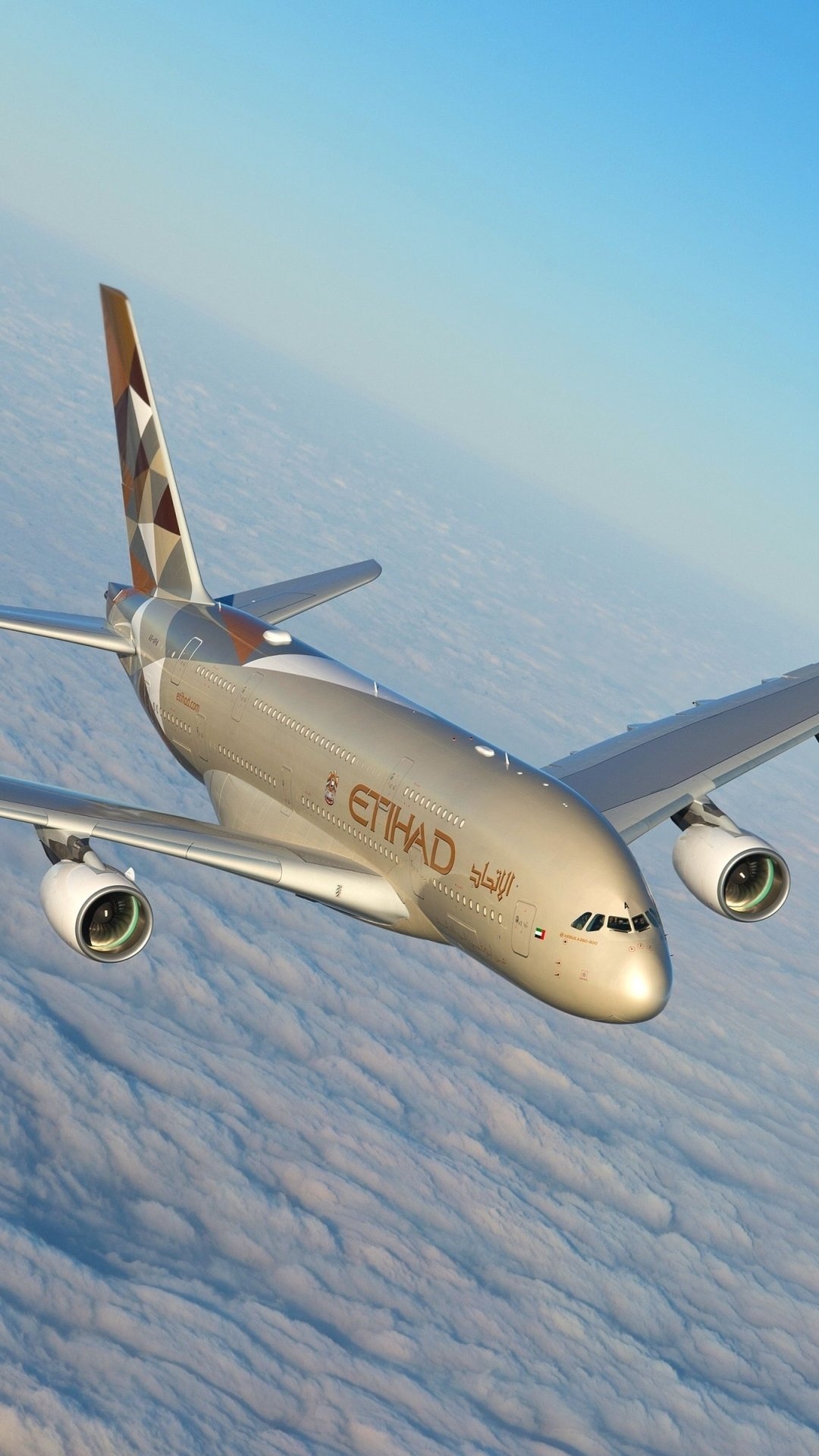Etihad Airways, Airbus A380, Luxury travel, Airline industry, 1080x1920 Full HD Phone