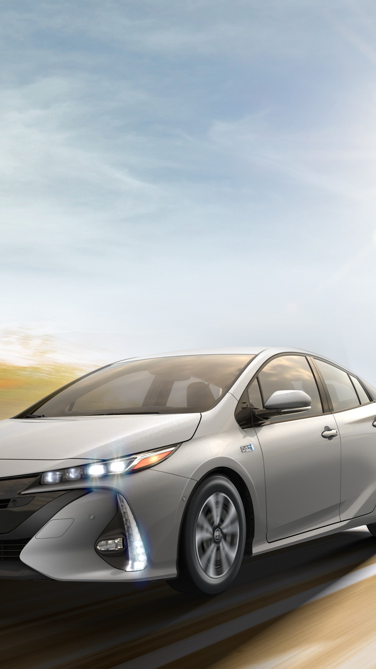 Toyota Prius, Innovative hybrid technology, Fuel-efficient performance, Stylish design, 1440x2560 HD Handy
