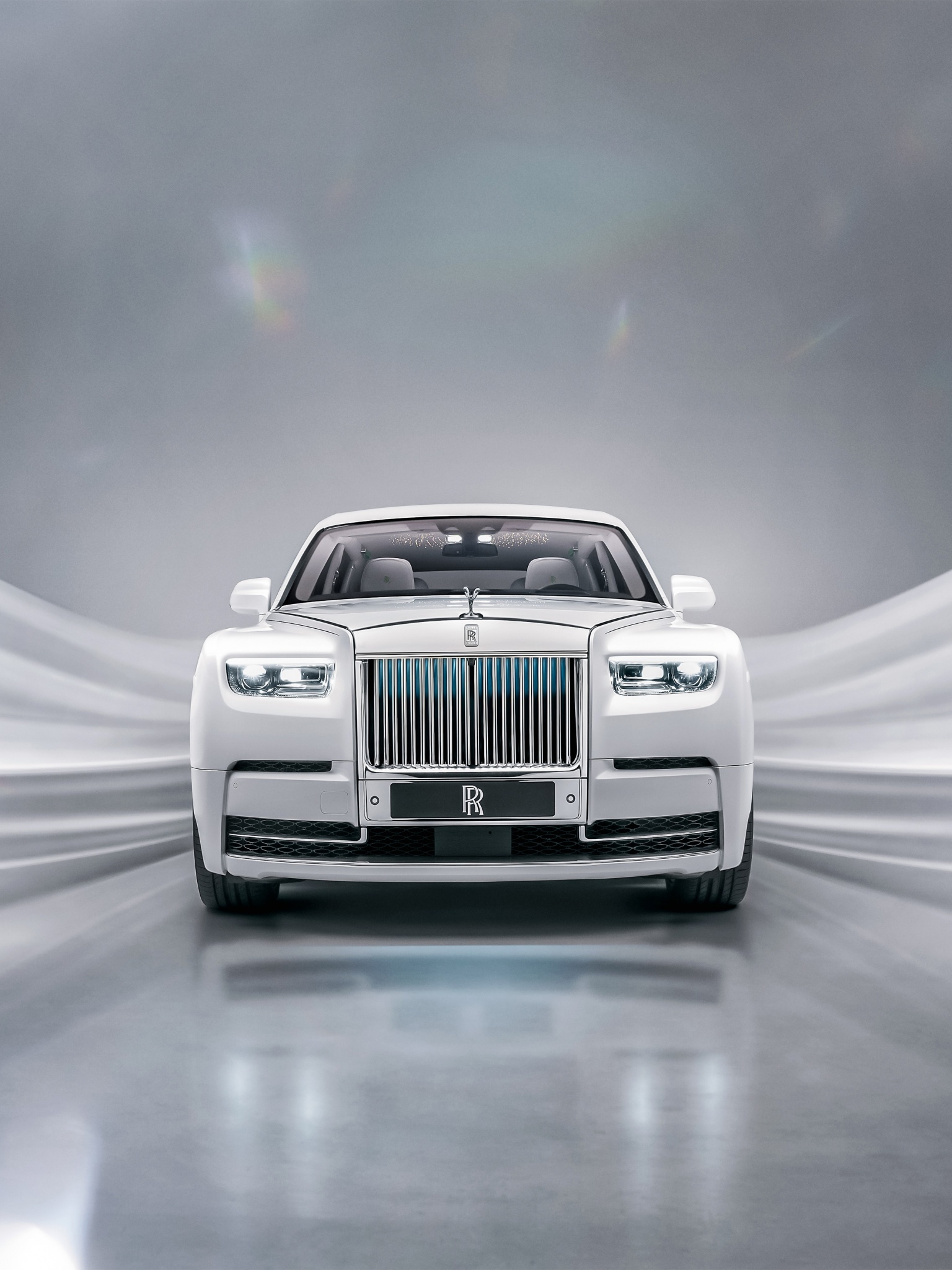 Rolls-Royce Phantom, EWB Platino, Wallpaper 4k, Luxury cars, 1540x2050 HD Phone