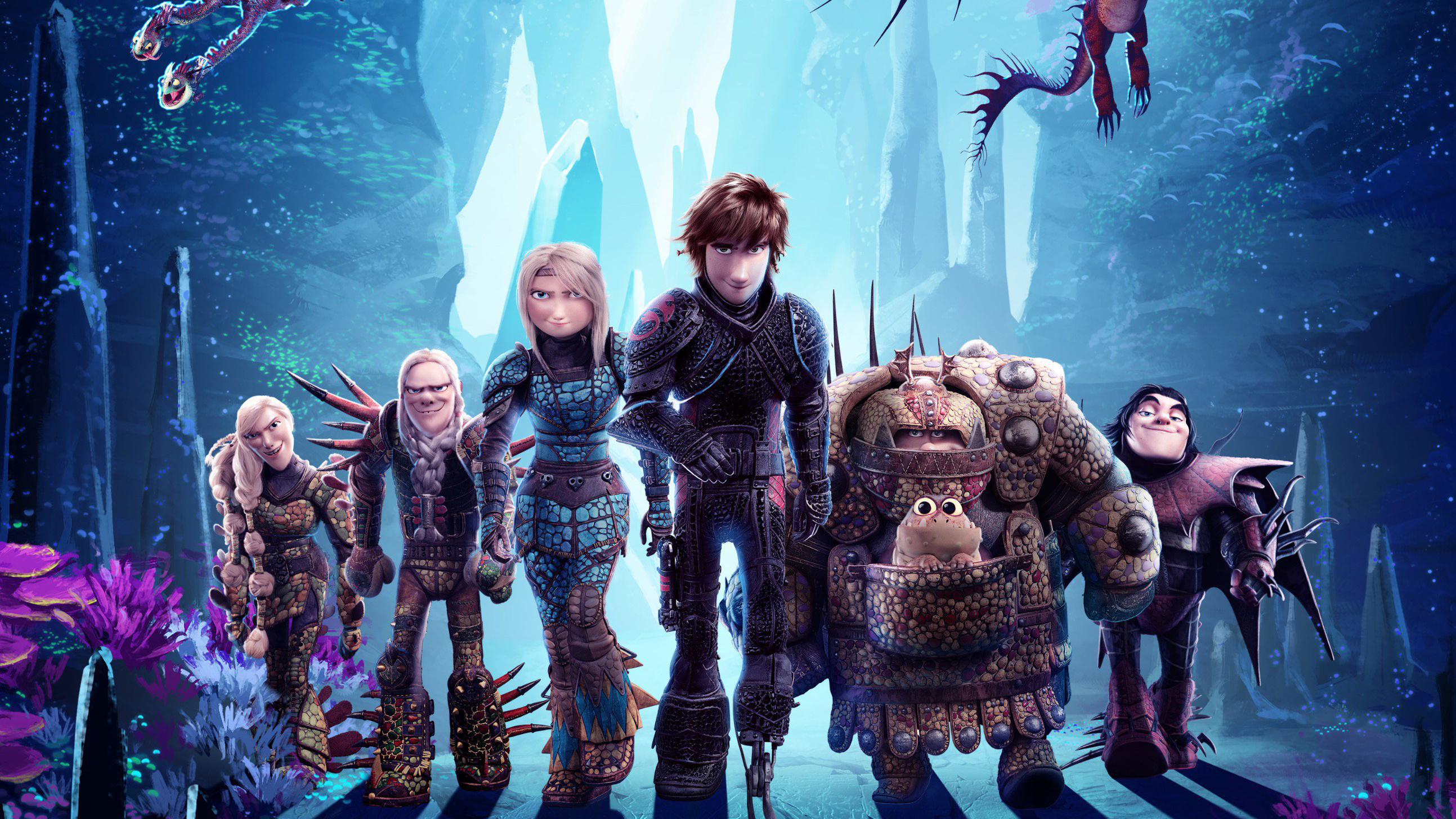How to Train Your Dragon, The Hidden World, New poster laptop, Full HD, 2590x1460 HD Desktop