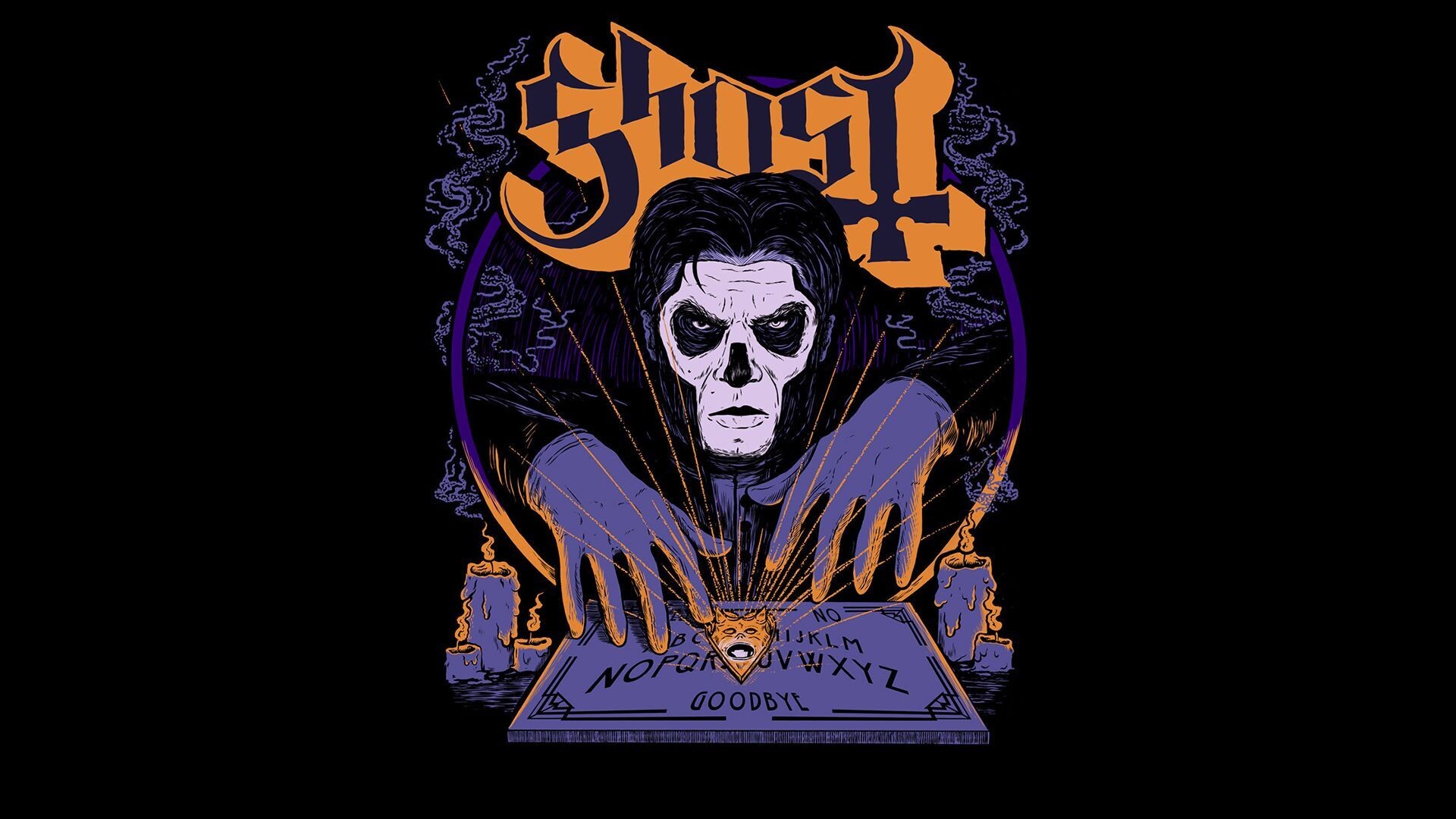 Ghost (Band): The first Swedish band to top the Billboard Mainstream Rock chart. 1920x1080 Full HD Wallpaper.