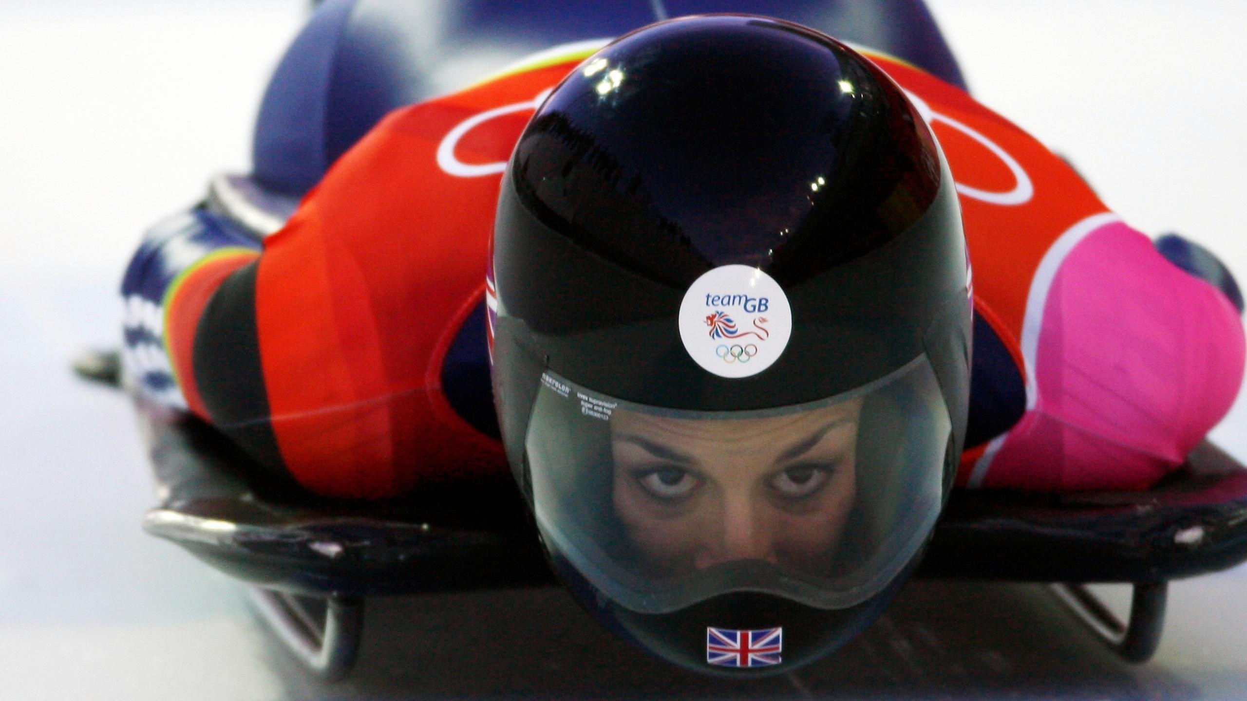 Skeleton (Sport): Shelley Rudman, Team GB, The 2006 Torino Winter Olympics silver medalist. 2560x1440 HD Wallpaper.