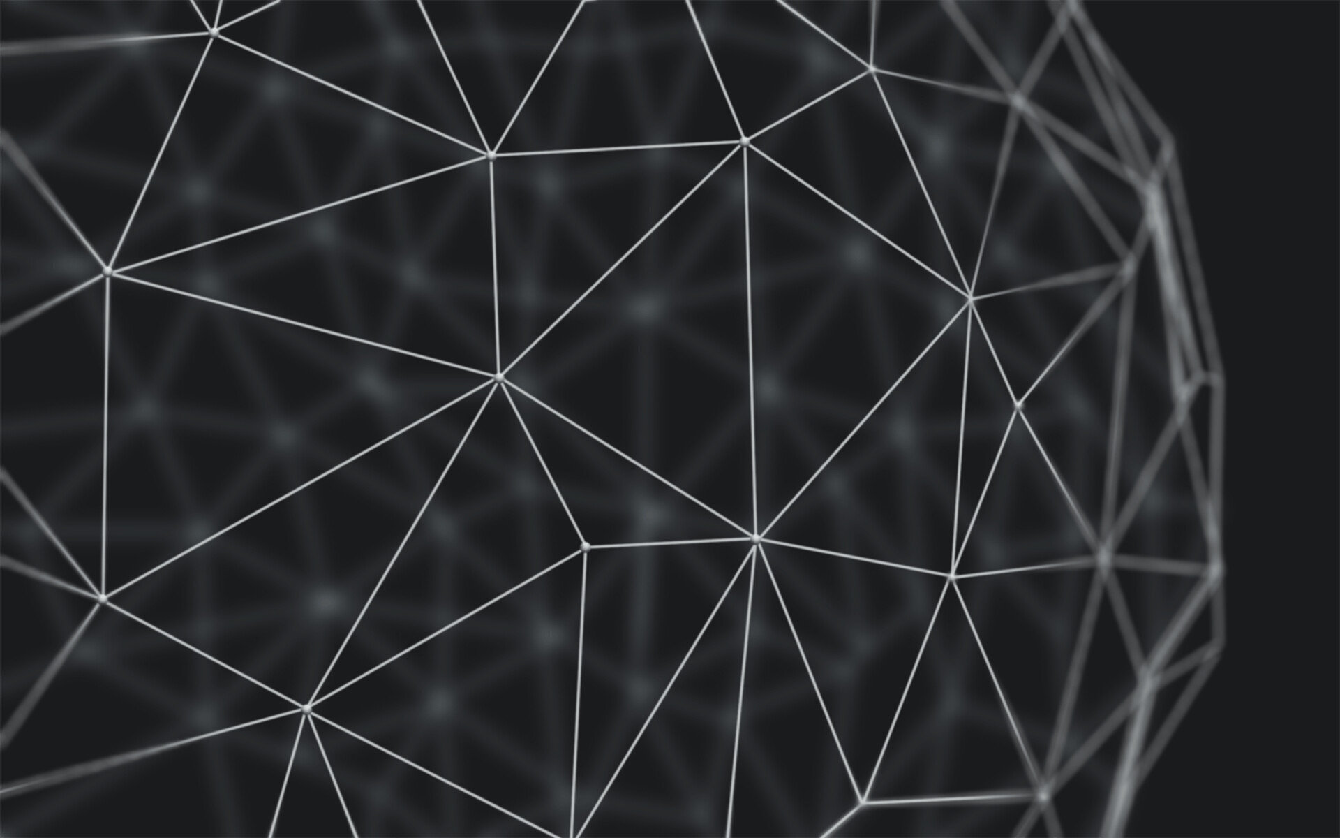 Geometry: Polygonal frame, Lines structure, Triangles, Angles. 1920x1200 HD Background.