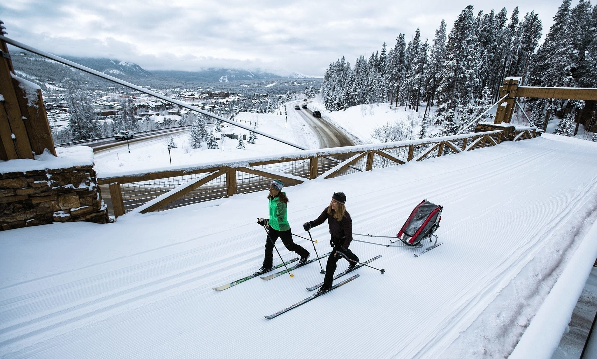 Cross-country skiing, Nordic skiing in Breckenridge, Colorado, Winter sports, 2050x1240 HD Desktop