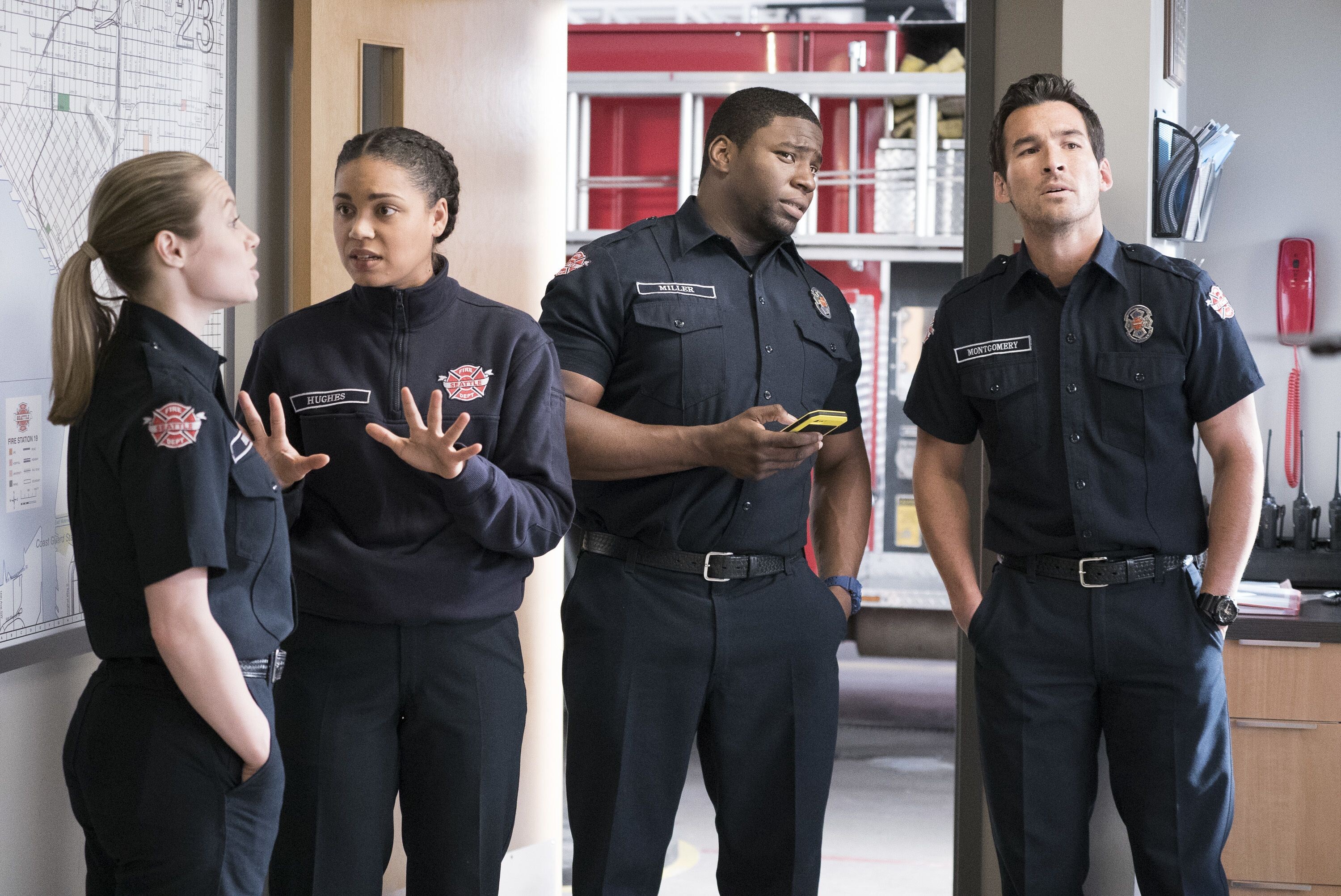 Station 19 wallpapers, Powerful performances, Intriguing relationships, Authentic portrayal, 3000x2010 HD Desktop