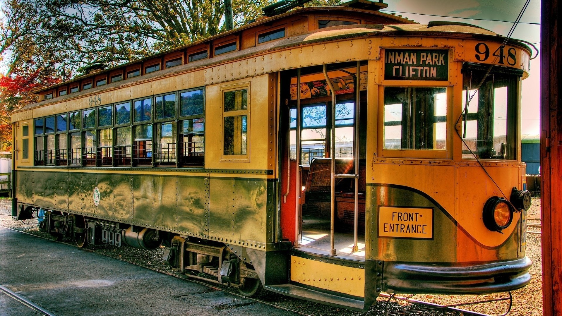 Tram travels, Fantasy photo, Old tram metal, Road picture, 1920x1080 Full HD Desktop