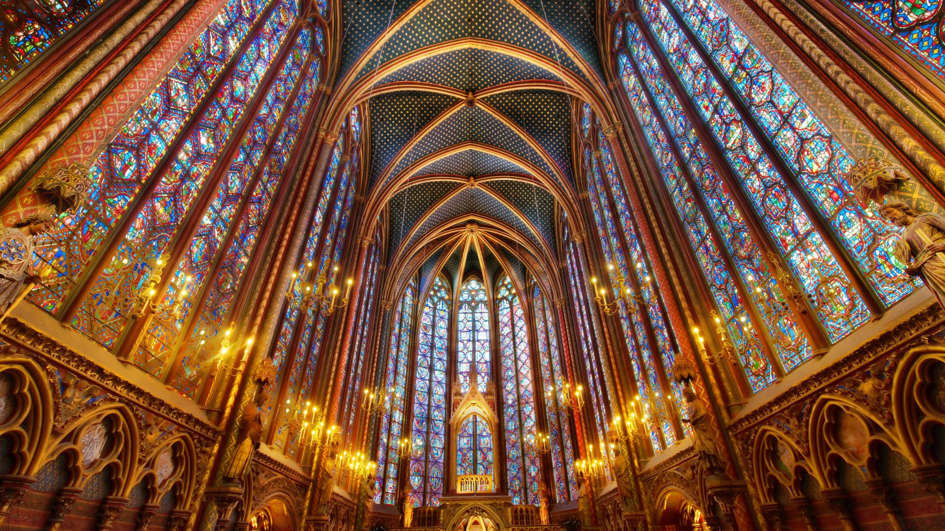 Cathedral 4K wallpapers, High-resolution images, Breathtaking architecture, Magnificent interiors, 3840x2160 4K Desktop