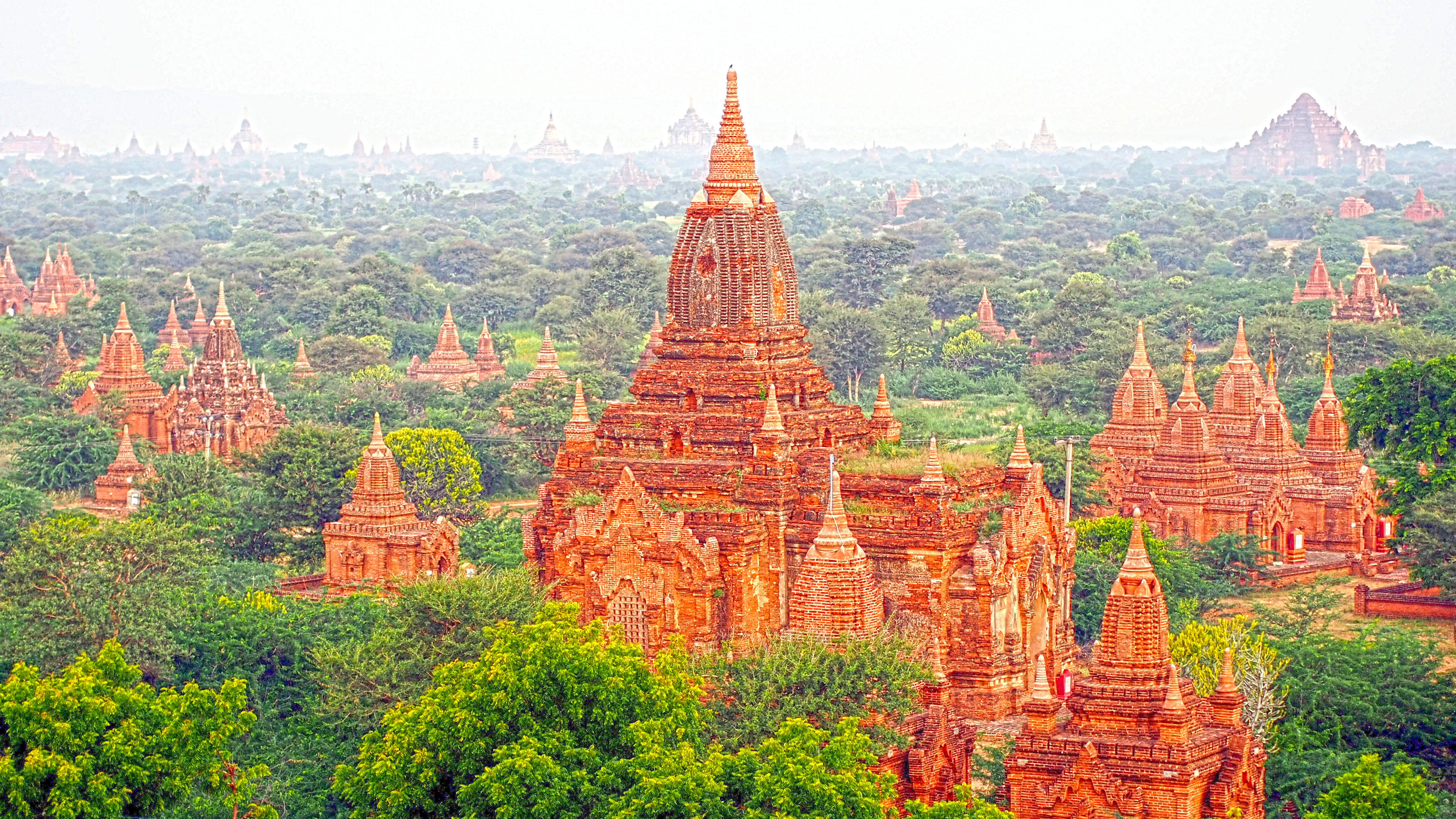 Asian Bagan, Myanmar photography, Breathtaking temple, Cultural heritage, 3840x2160 4K Desktop