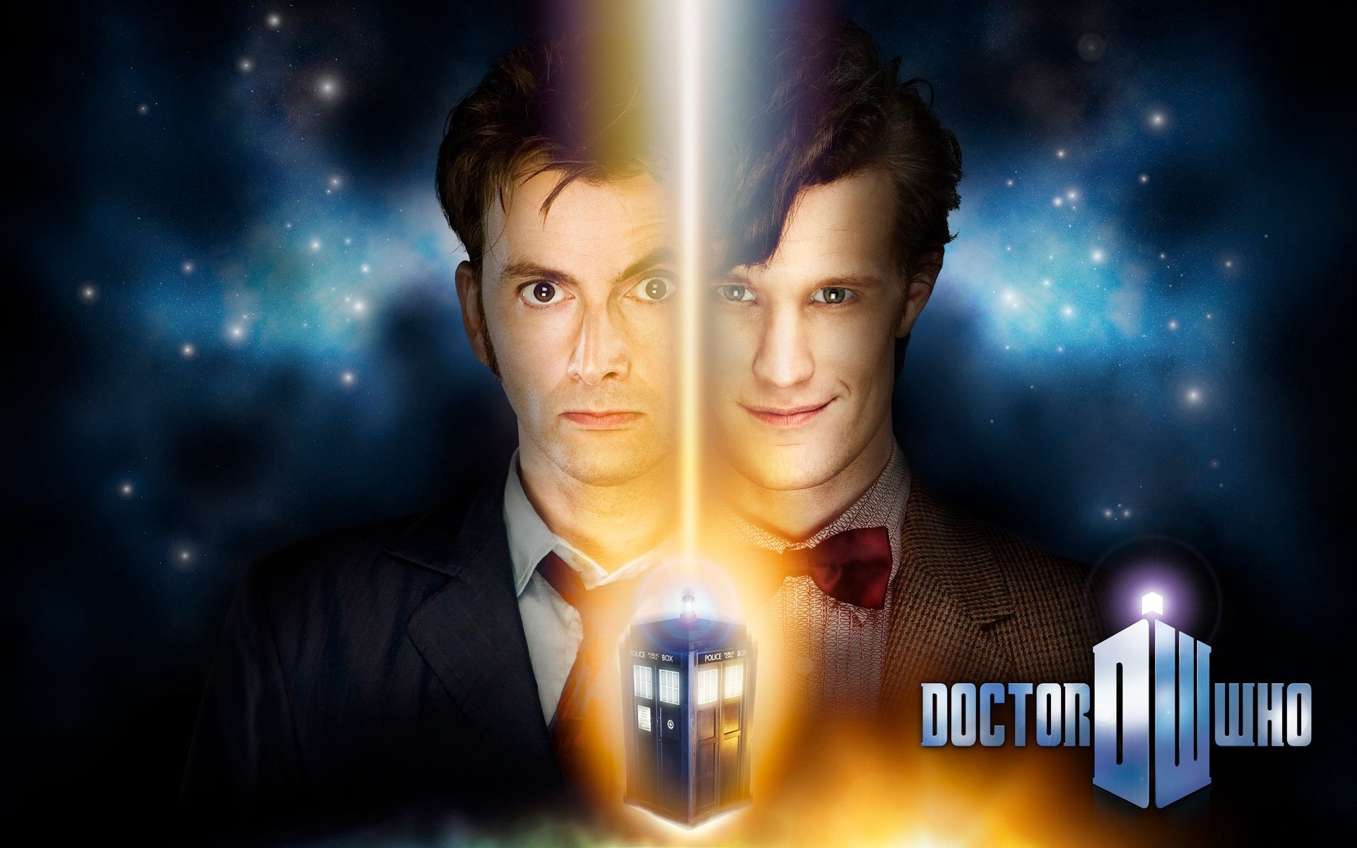 Matt Smith, Eleventh Doctor, Doctor Who series, TARDIS time machine, 1920x1200 HD Desktop