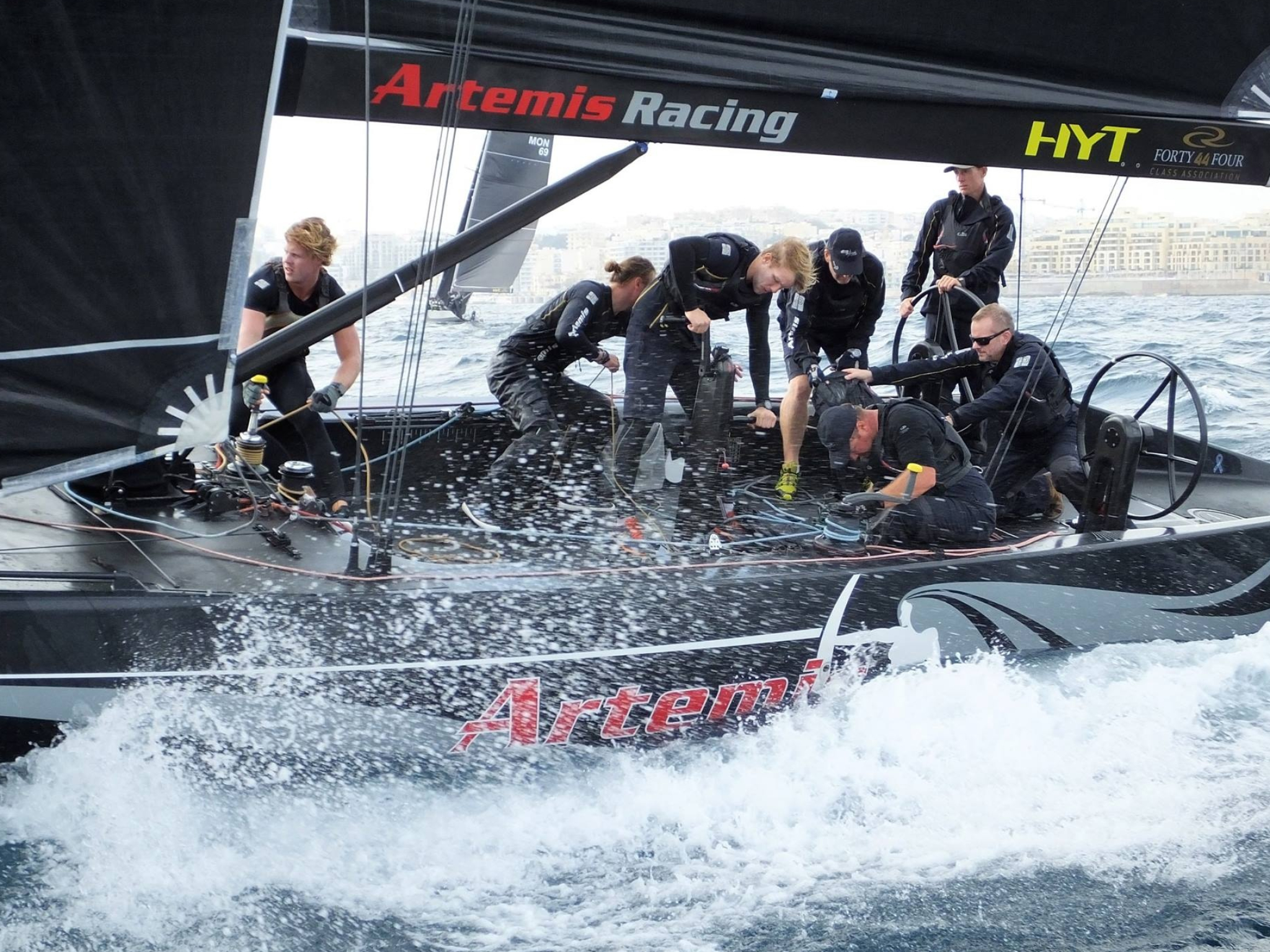 Yacht Racing: Artemis Racing, A sailing sport involving large sailboats, Water competition event. 2050x1540 HD Wallpaper.