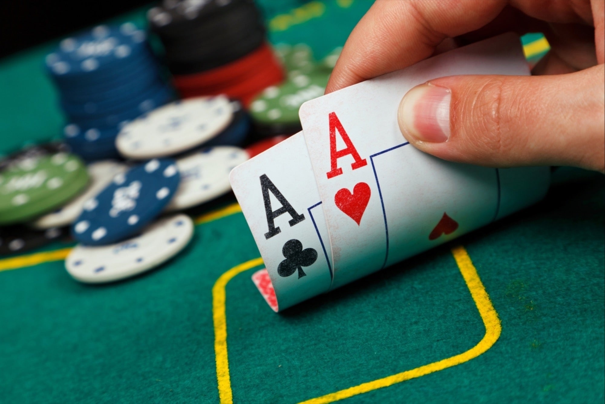 Poker: Ace-Ace, Two aces, American Airlines, Pocket rockets, Bullets. 2000x1340 HD Wallpaper.