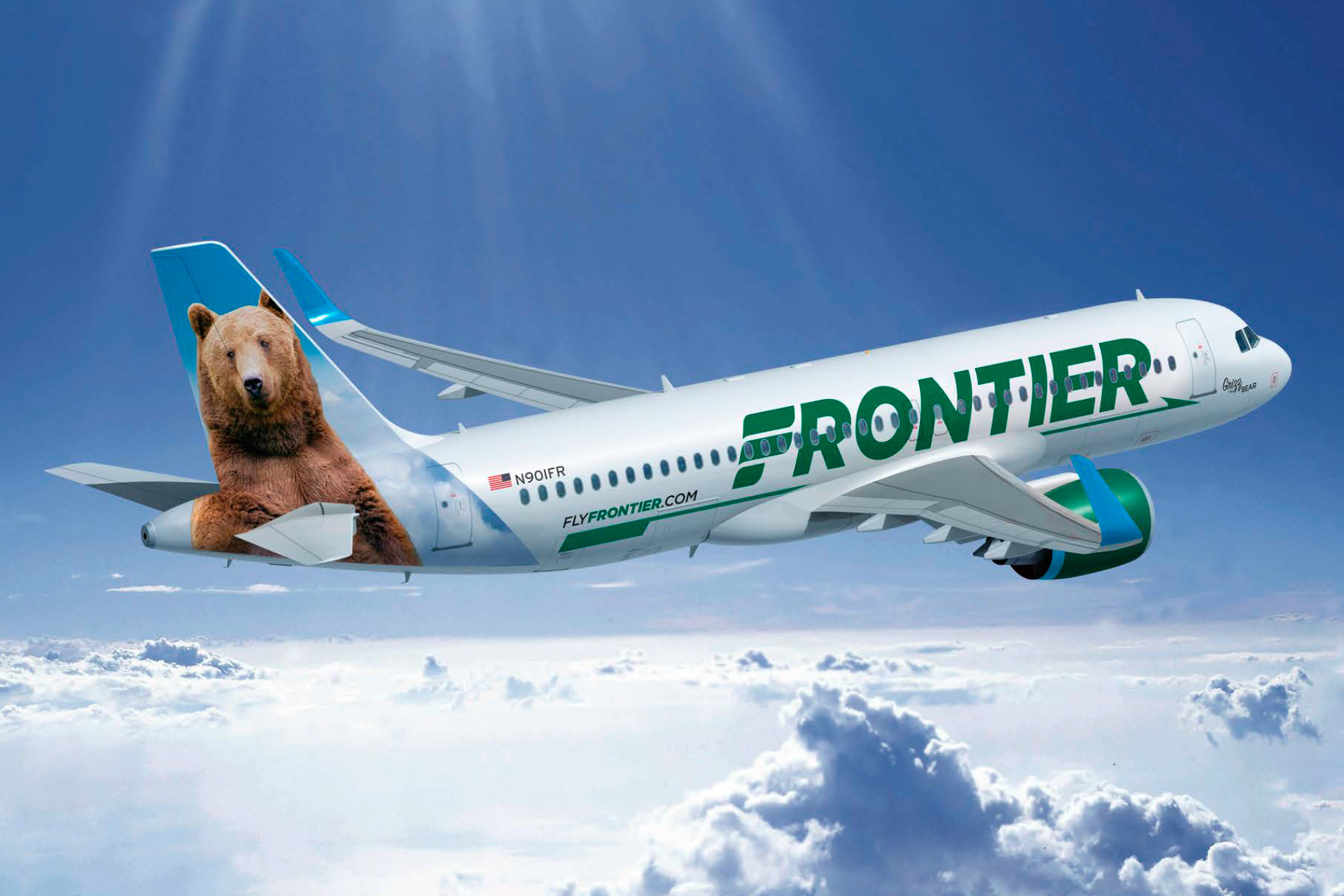 Frontier Airlines, Ultra low cost airline, Codeshare agreement, Mexican volaris, 1920x1280 HD Desktop