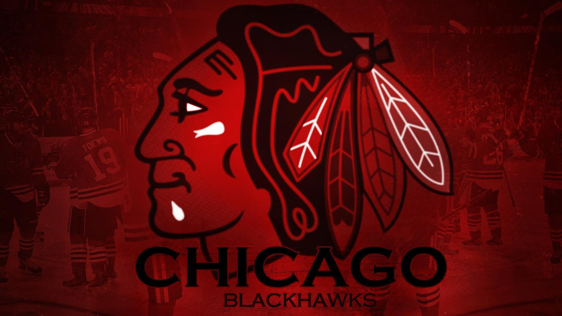 Chicago Blackhawks: One of the National Hockey League franchises. 1920x1080 Full HD Background.