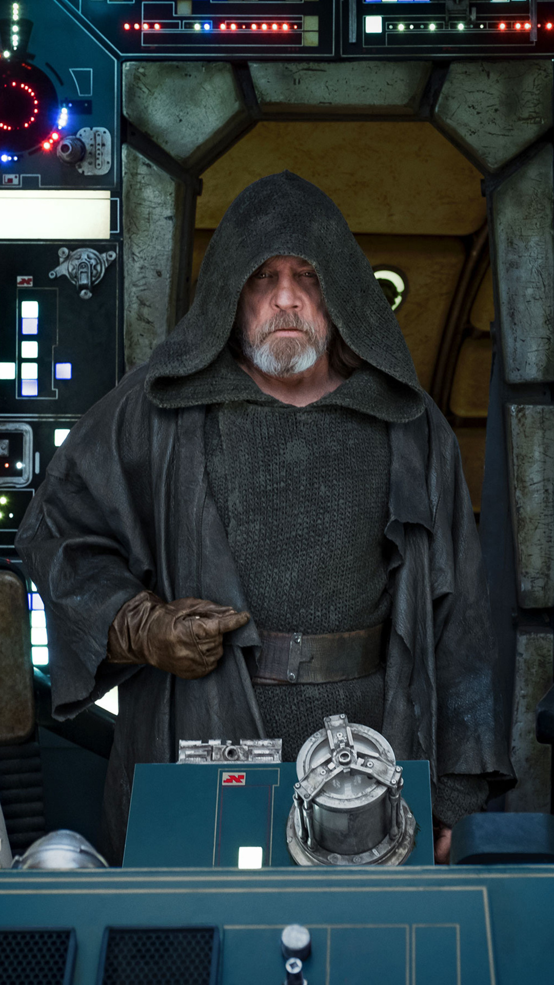 Luke Skywalker (Star Wars), Luke Skywalker in Last Jedi, iPhone wallpapers, 4K wallpapers, 1080x1920 Full HD Handy