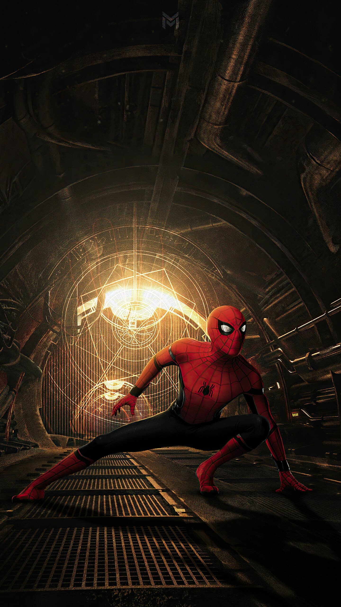Spider-Man: No Way Home: The highest-grossing film of 2021, Tom Holland as Peter Parker. 1440x2560 HD Background.