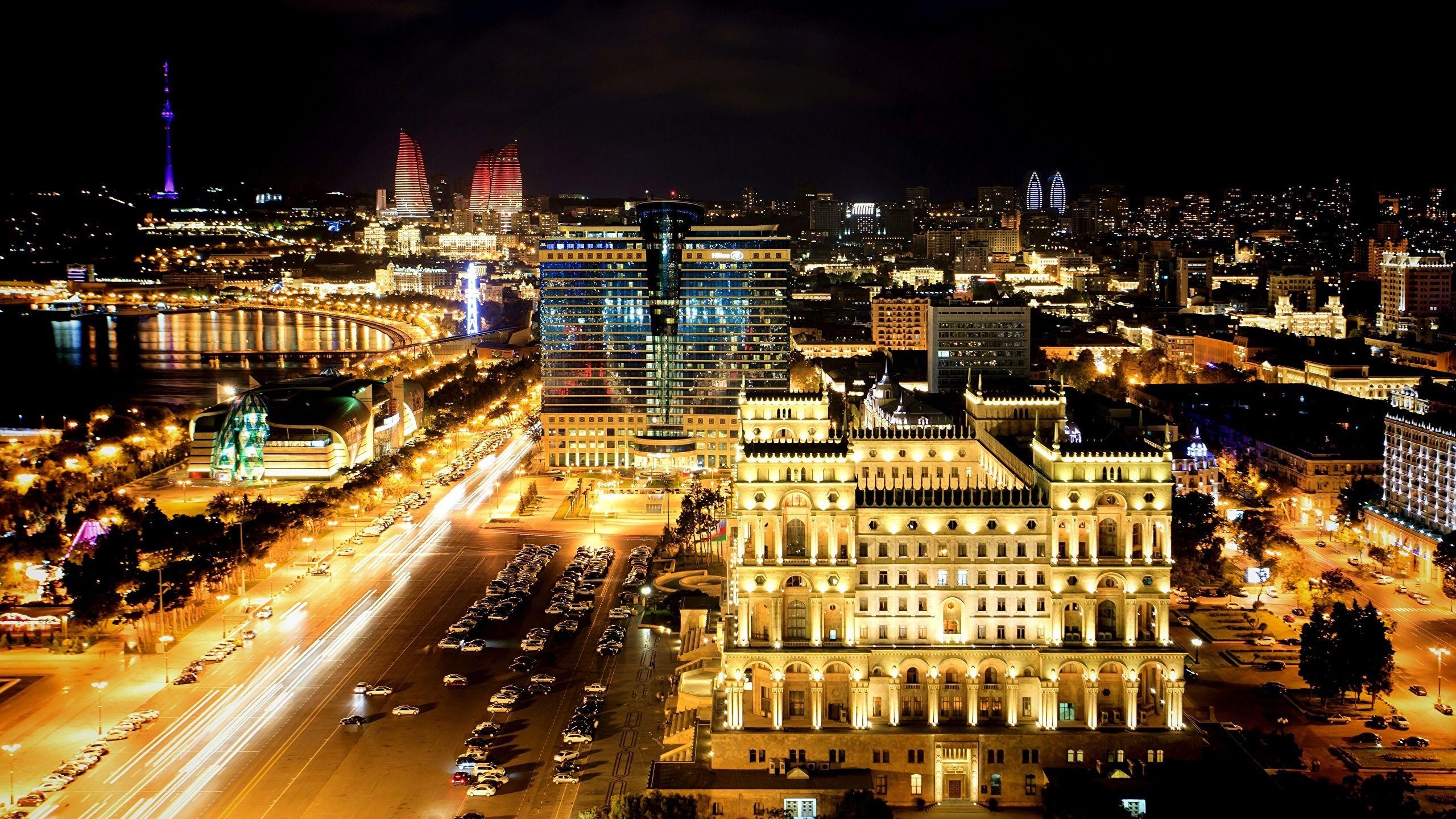 Baku city, Azerbaijan, 2560x1440 HD Desktop