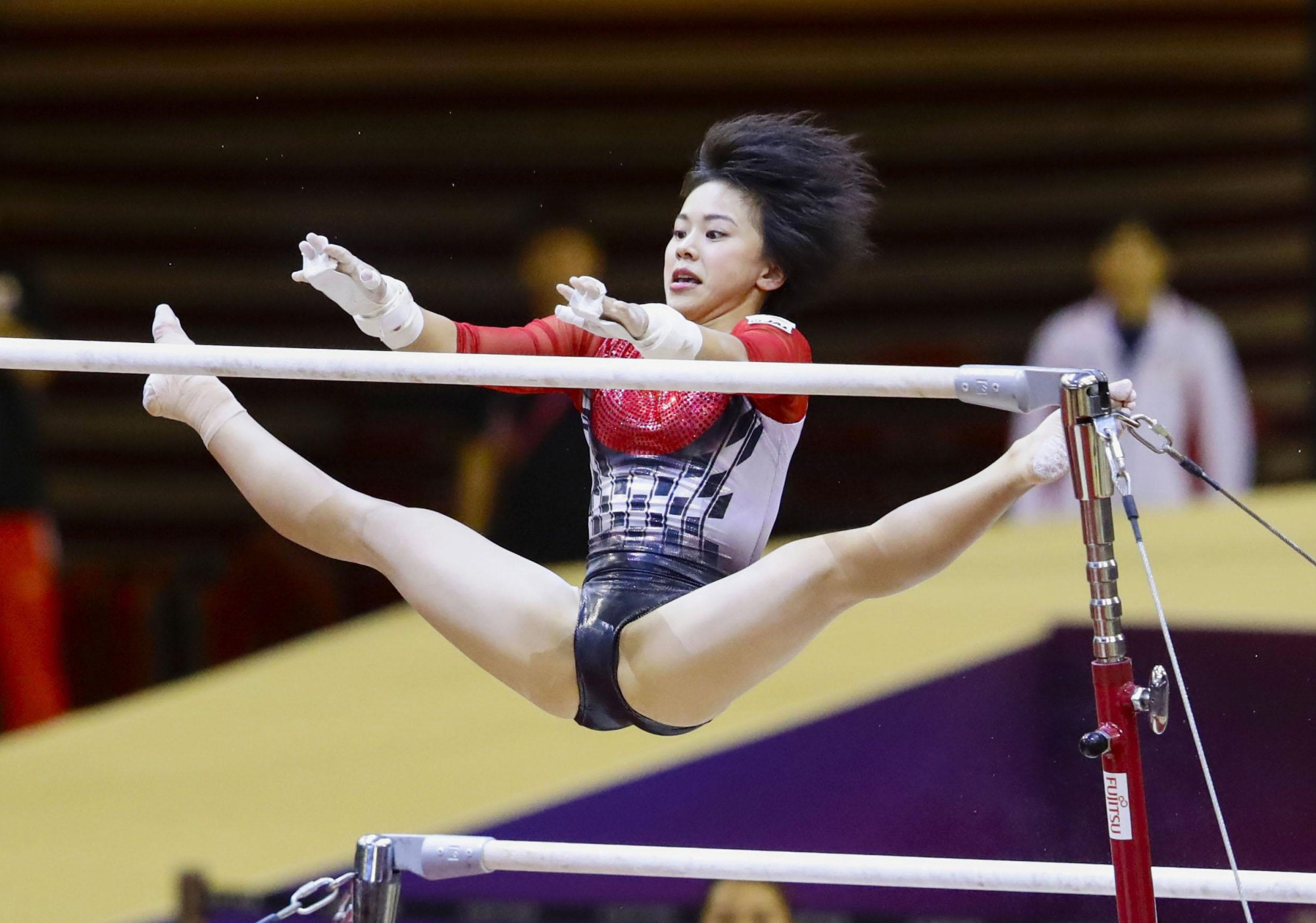 Uneven Bars: Female gymnasts, Japanese representative, Olympic medalist Mai Murakami. 2000x1410 HD Wallpaper.