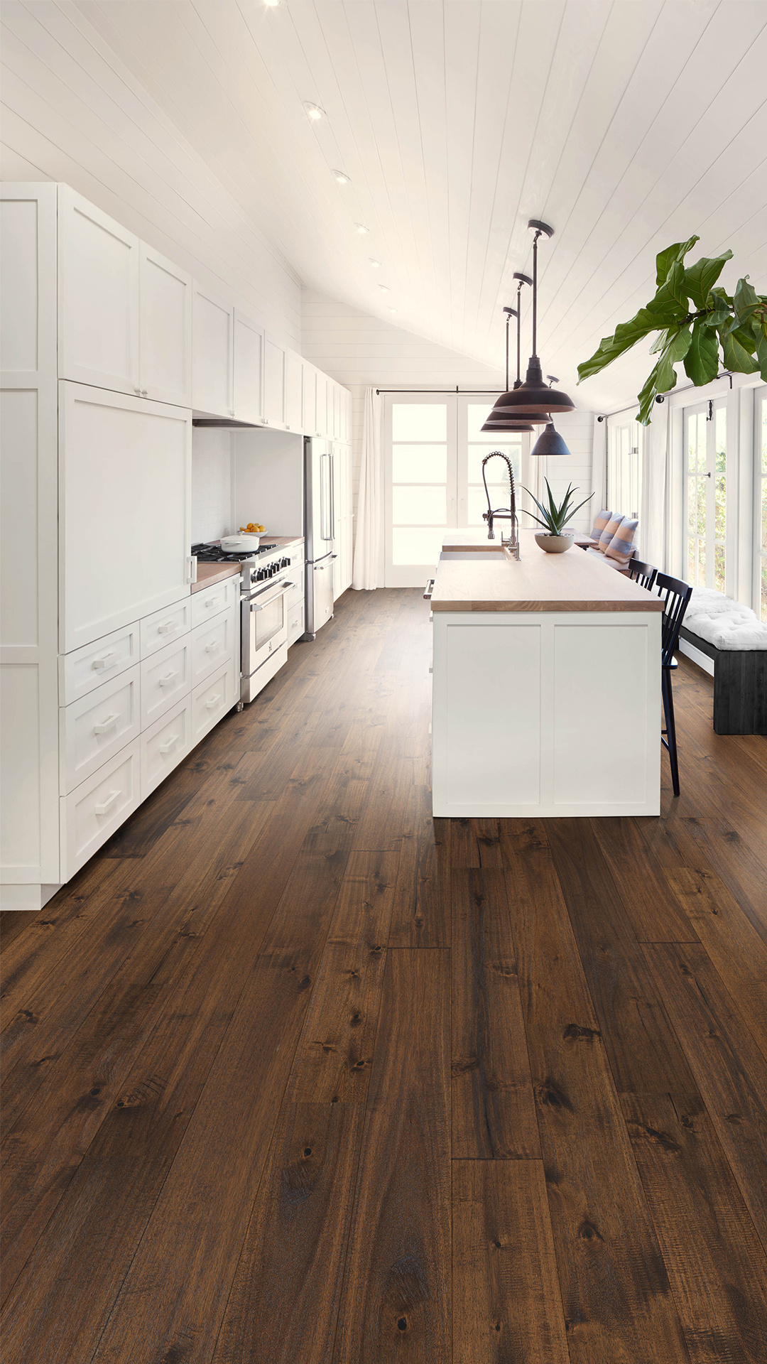 Hardwood Floor, Wood floors in kitchen, Warm and inviting, Rustic charm, 1080x1920 Full HD Handy