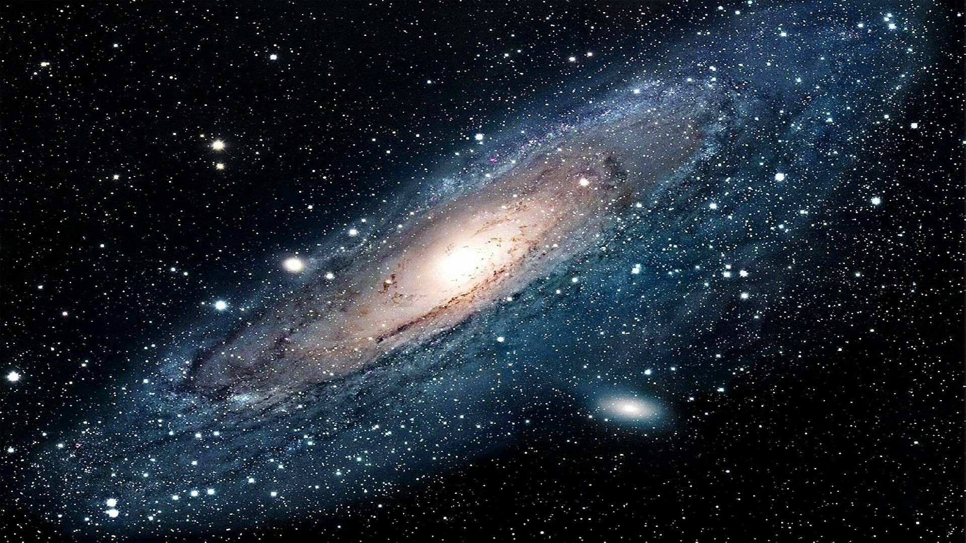 Galaxy: Milky Way, Black hole, Stars. 1920x1080 Full HD Background.