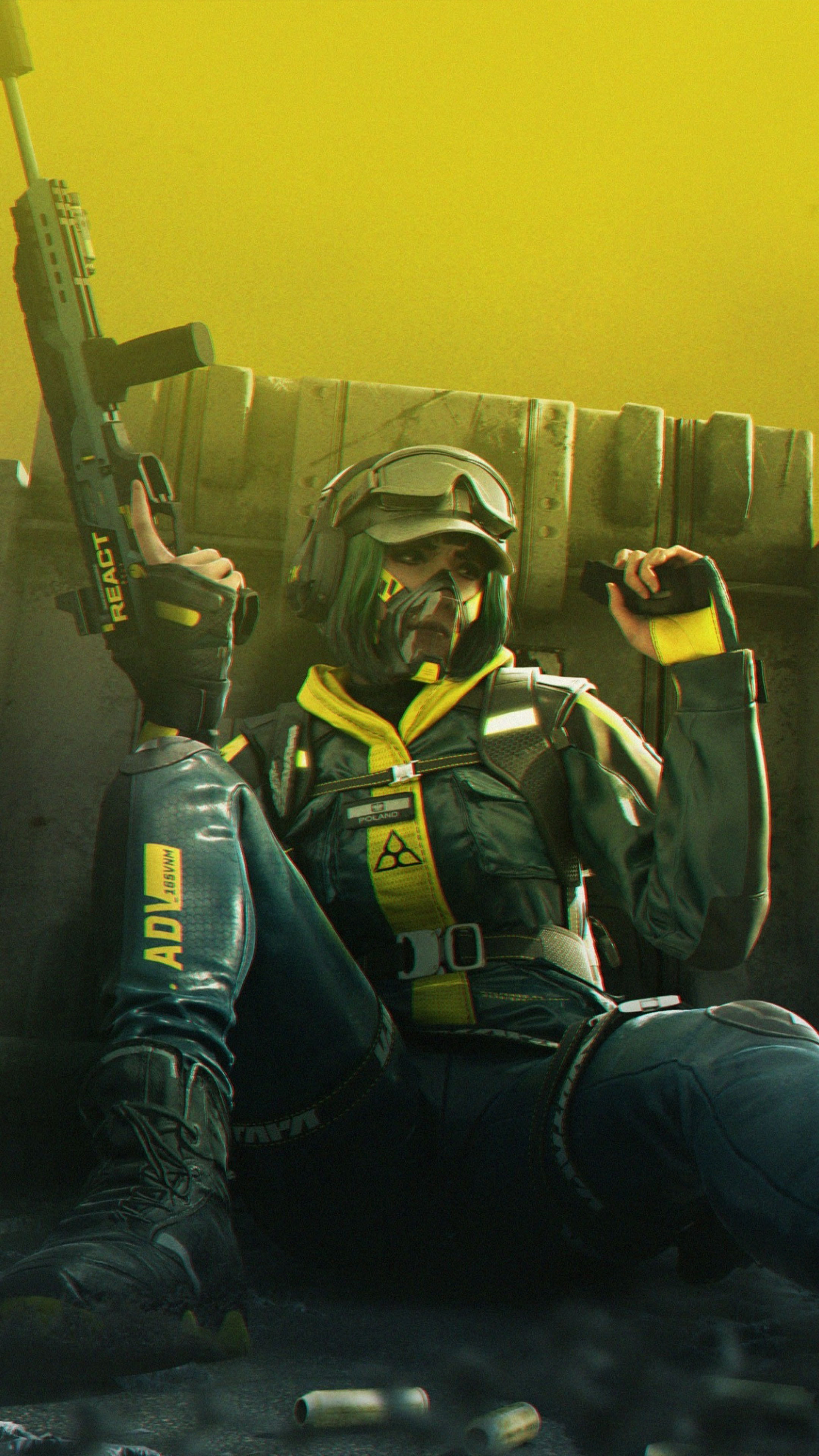 Rainbow Six Extraction: 2022 Game, Rainbow Exogenous Analysis and Containment Team. 2160x3840 4K Background.