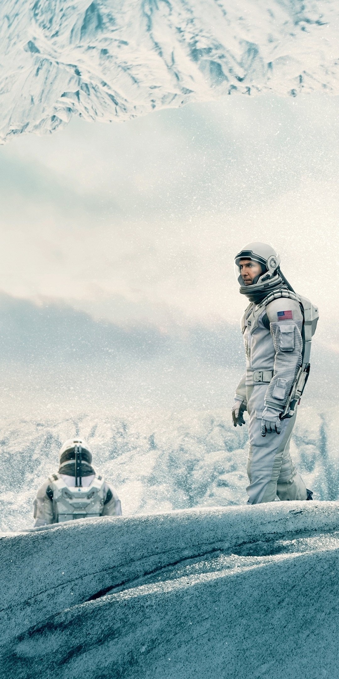 Interstellar: Cooper, A trained NASA pilot of the space expedition. 1080x2160 HD Background.