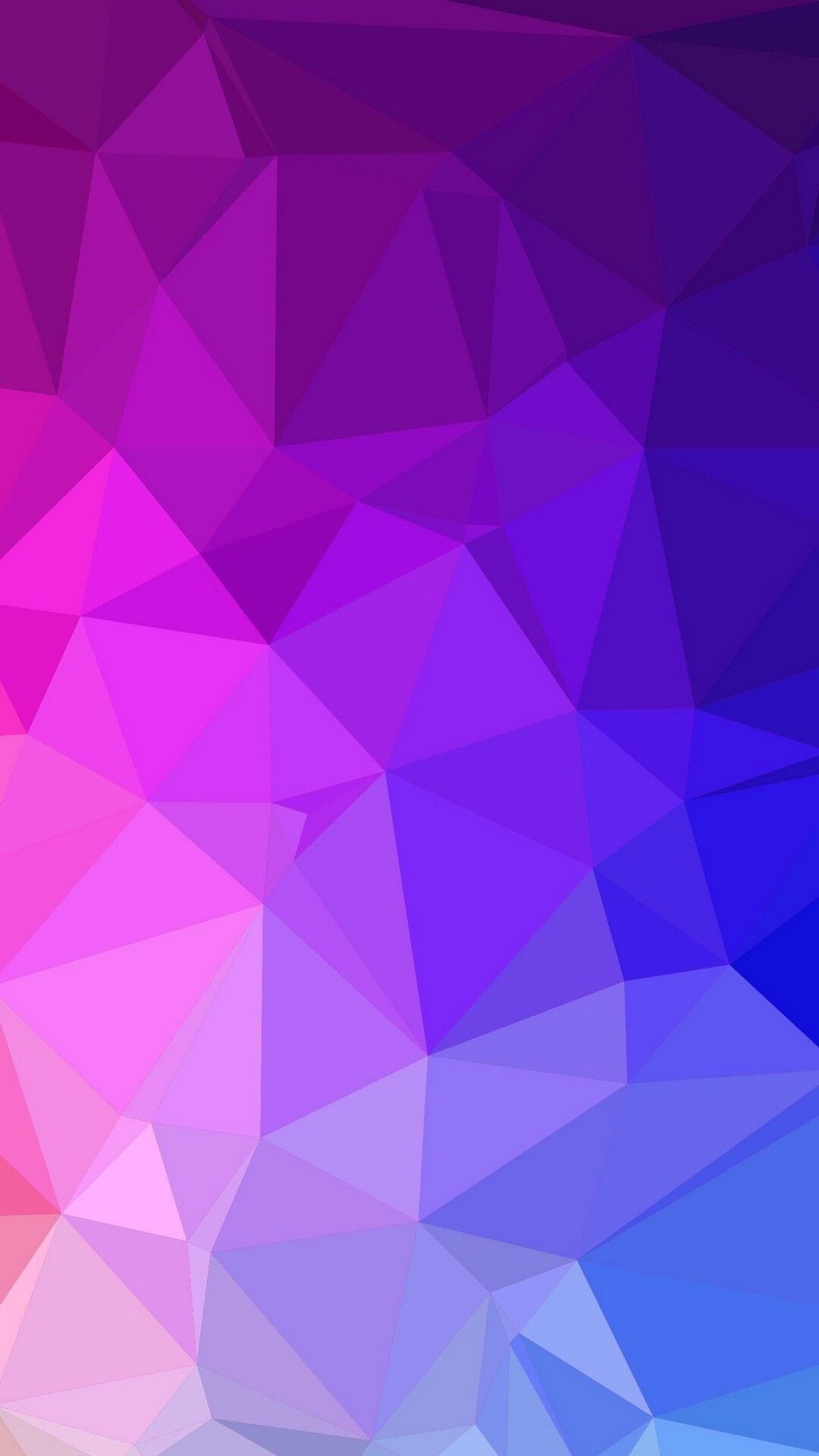 Geometric Abstract: Polygonal figures, Colorful gradient, Supplementary angles. 1080x1920 Full HD Wallpaper.