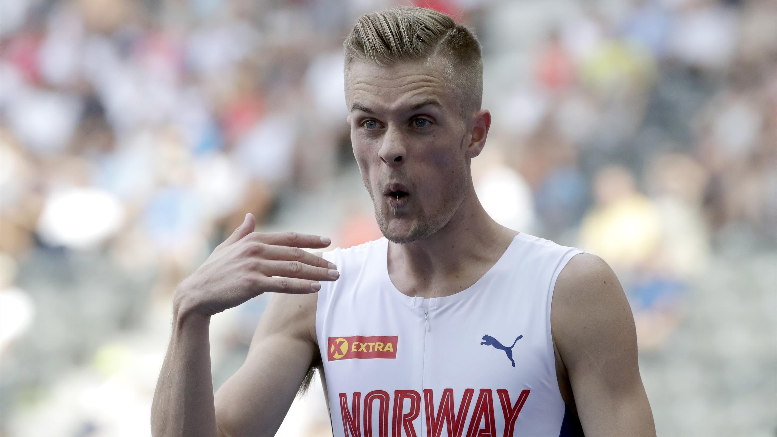 Filip Ingebrigtsen, Fall in the final, Athletics finale, Determination, 2560x1440 HD Desktop