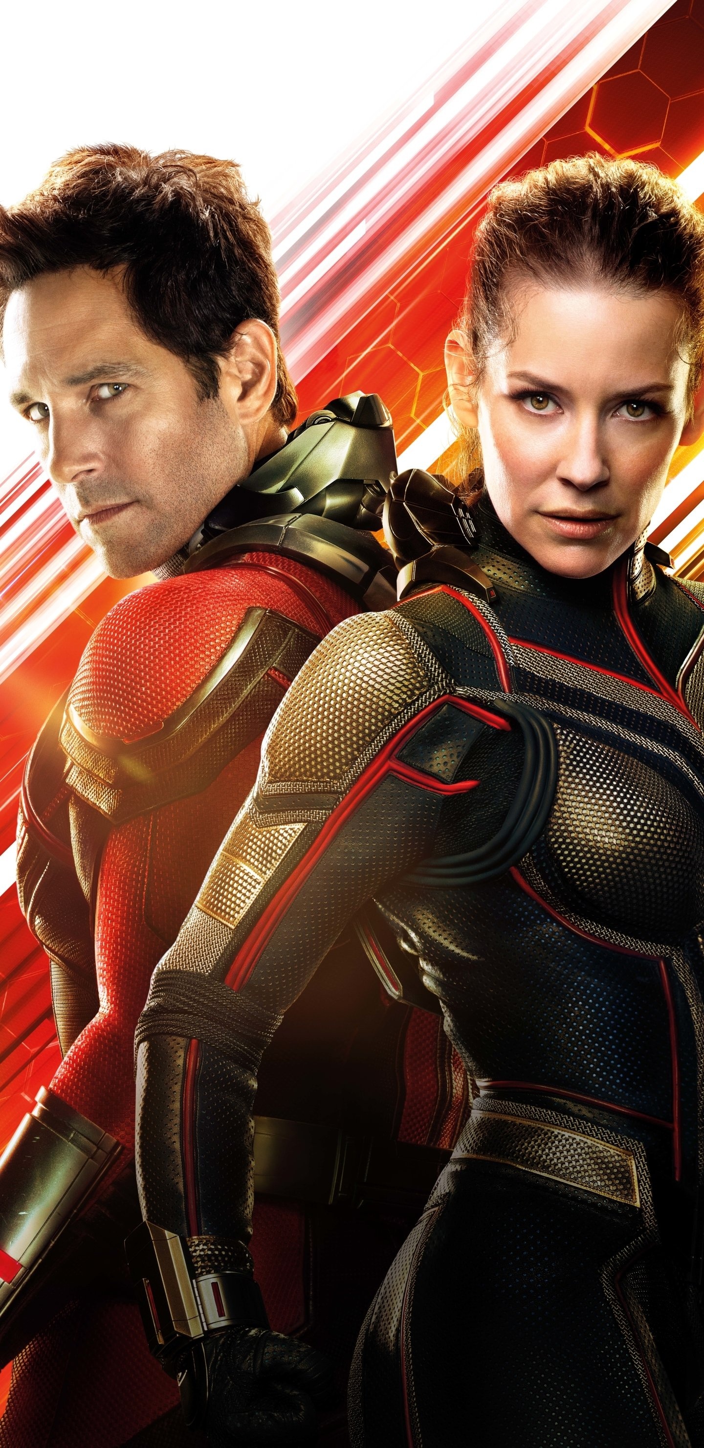 Evangeline Lilly, Wasp character, Ant-Man and The Wasp movie, Marvel superhero, 1440x2960 HD Phone