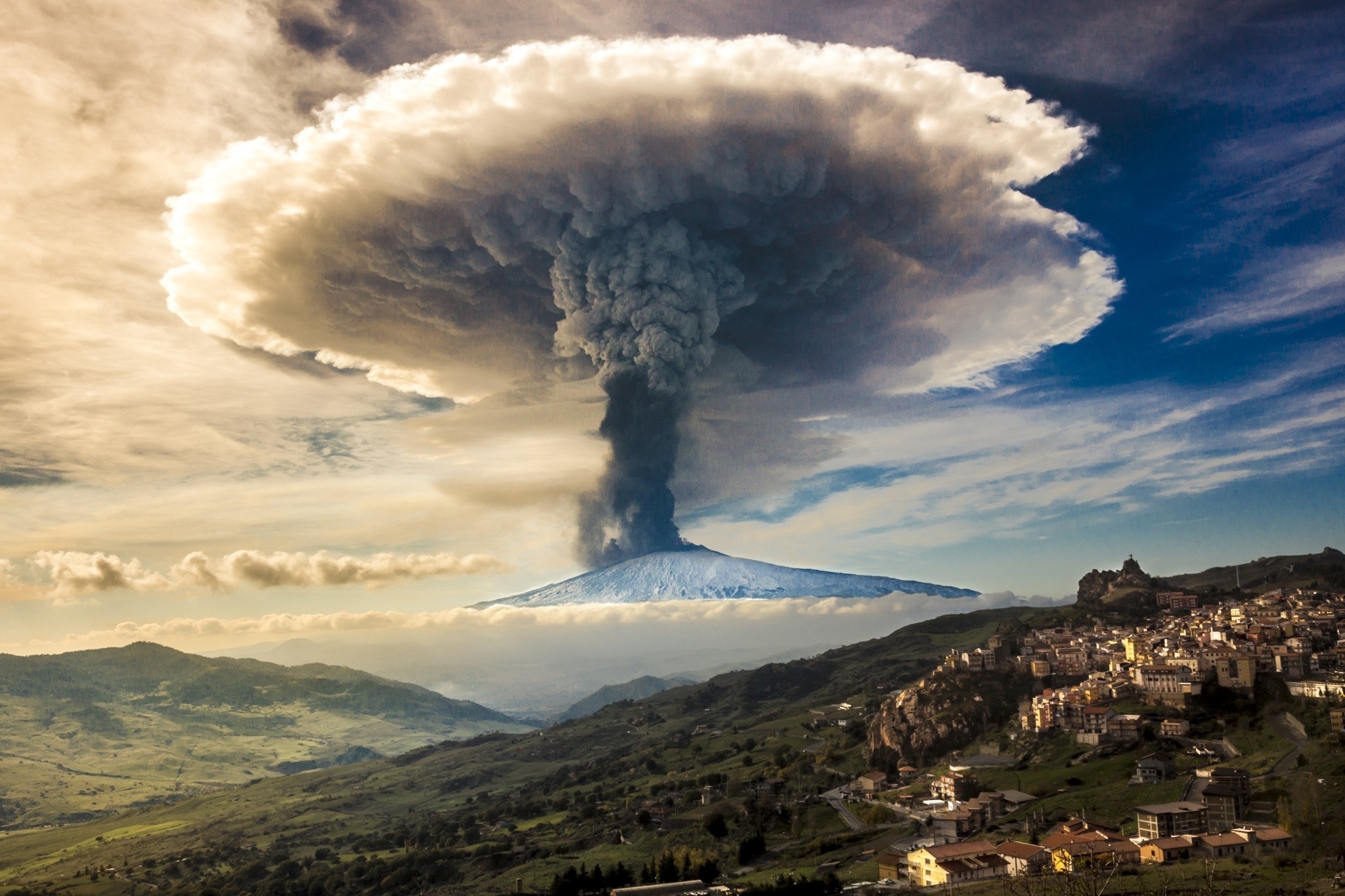 Etna Volcano, Travel, Italy, Mushrooms, 2050x1370 HD Desktop