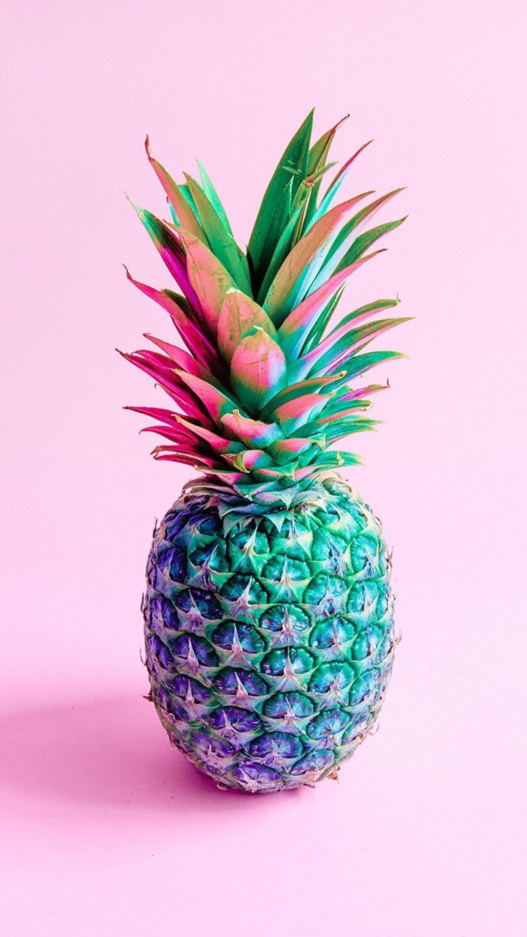 Pineapple: Pineapples grow on the central stalk of a large plant with swordlike leaves. 1080x1920 Full HD Wallpaper.