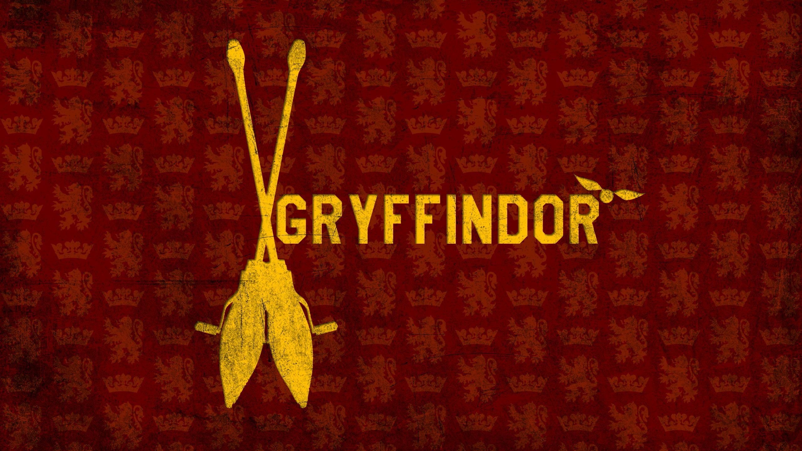 Golden Snitch, Movies, Gryffindor logo Harry Potter, 2560x1440 HD Desktop