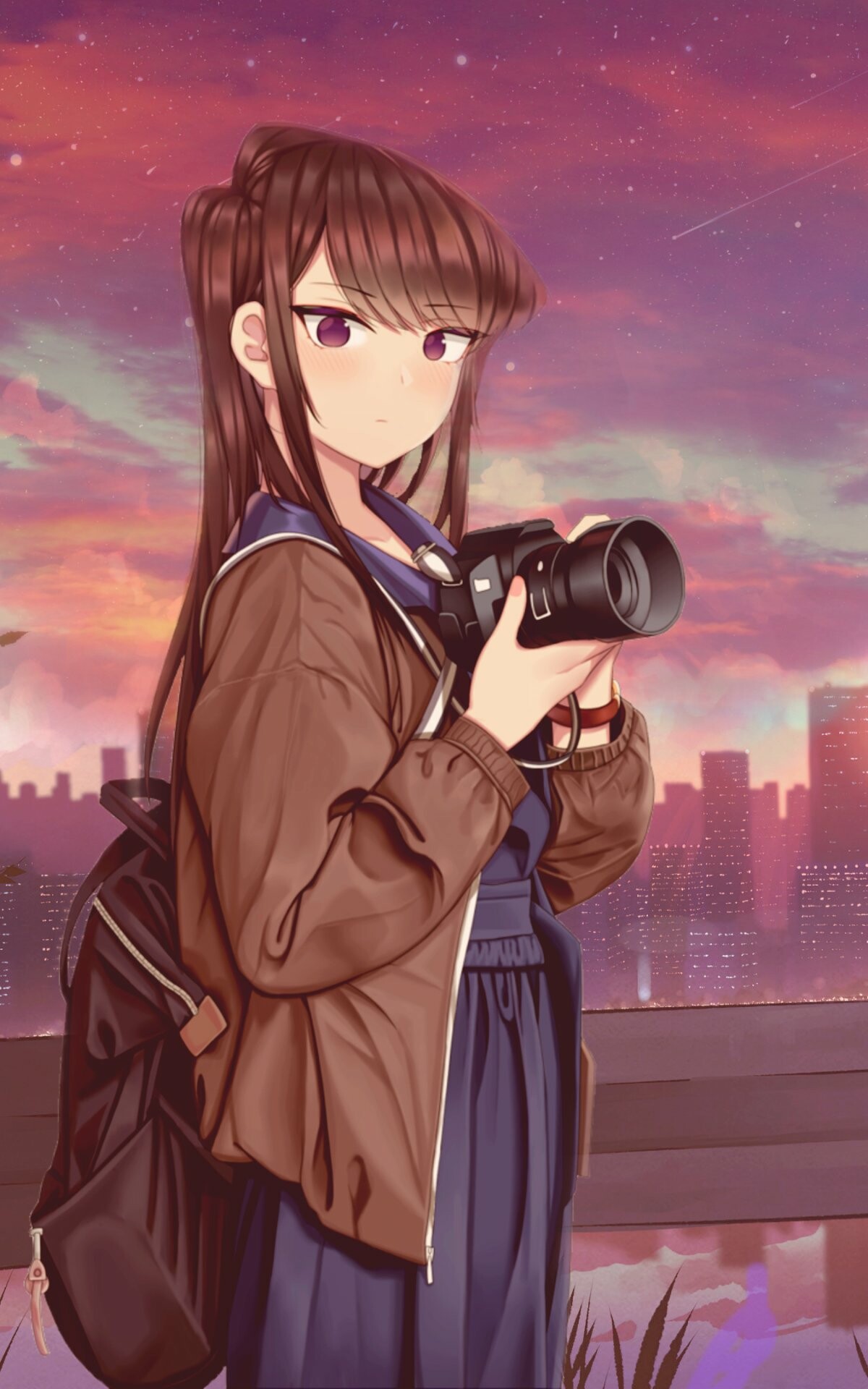Komi Can't Communicate: Anime character, Shouko, Itan Private High School. 1200x1920 HD Wallpaper.