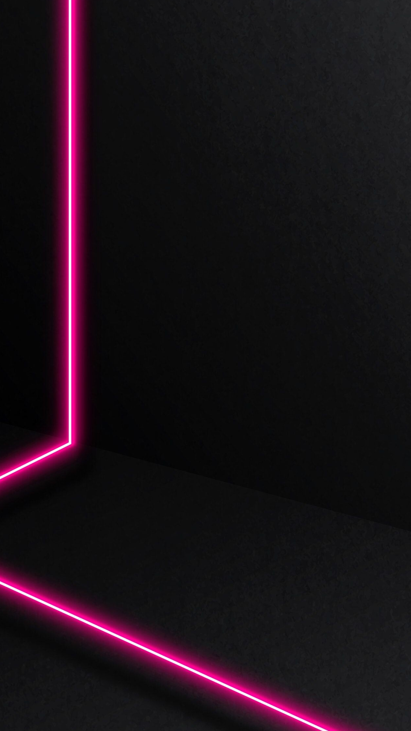 Glow in the Dark: Vector, Neon lines, Minimalistic, Geometry. 1400x2490 HD Wallpaper.