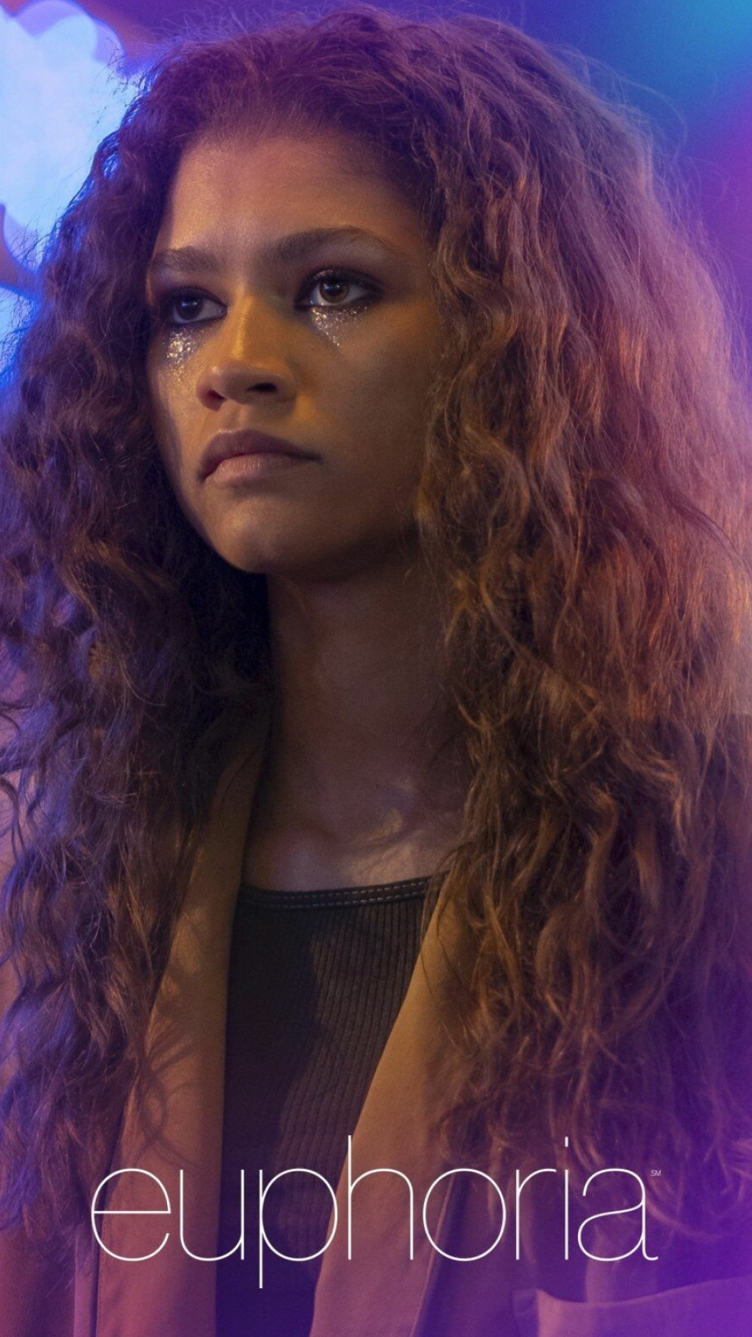 Euphoria (TV Series): Zendaya, Received various accolades, including two Primetime Emmy Awards. 1080x1920 Full HD Wallpaper.