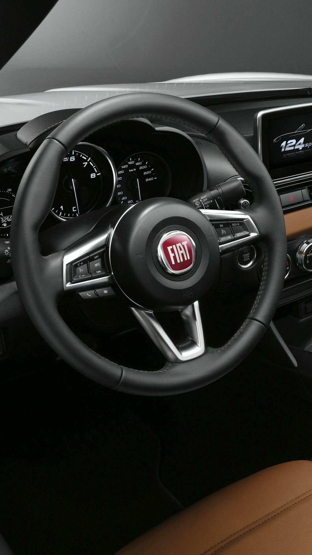Fiat: 124 GT Abarth, 2018 Cars, Automotive design. 1080x1920 Full HD Background.