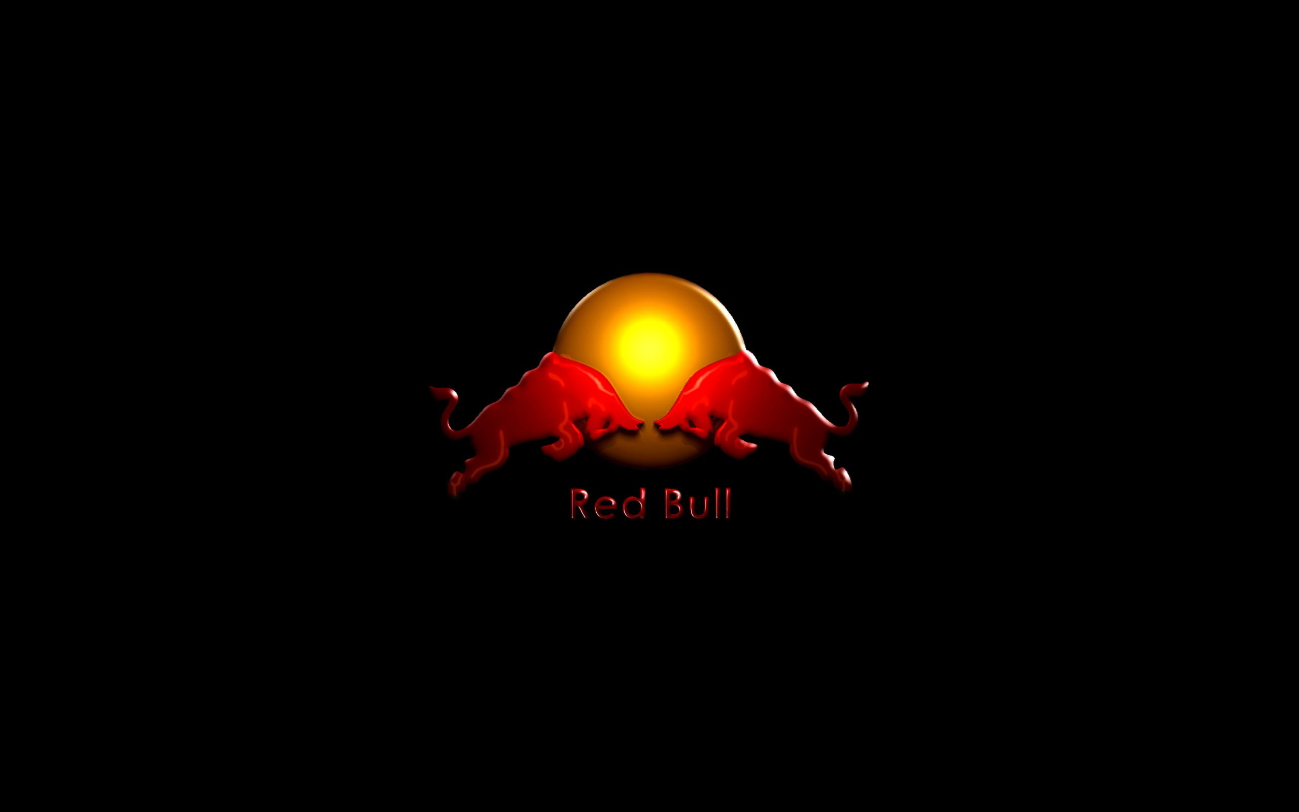 Red Bull Logo: Energy drinks, Well-known for their energy-promoting qualities. 2560x1600 HD Wallpaper.