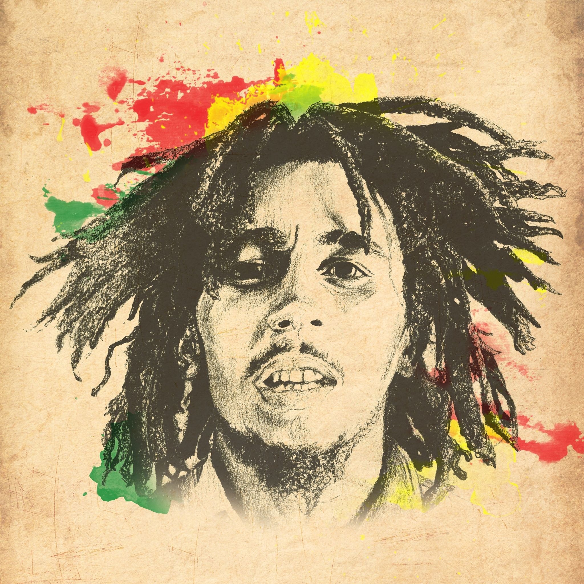 Bob Marley: One of the best-selling music artists of all time, with estimated sales of more than 75 million records worldwide. 2050x2050 HD Wallpaper.