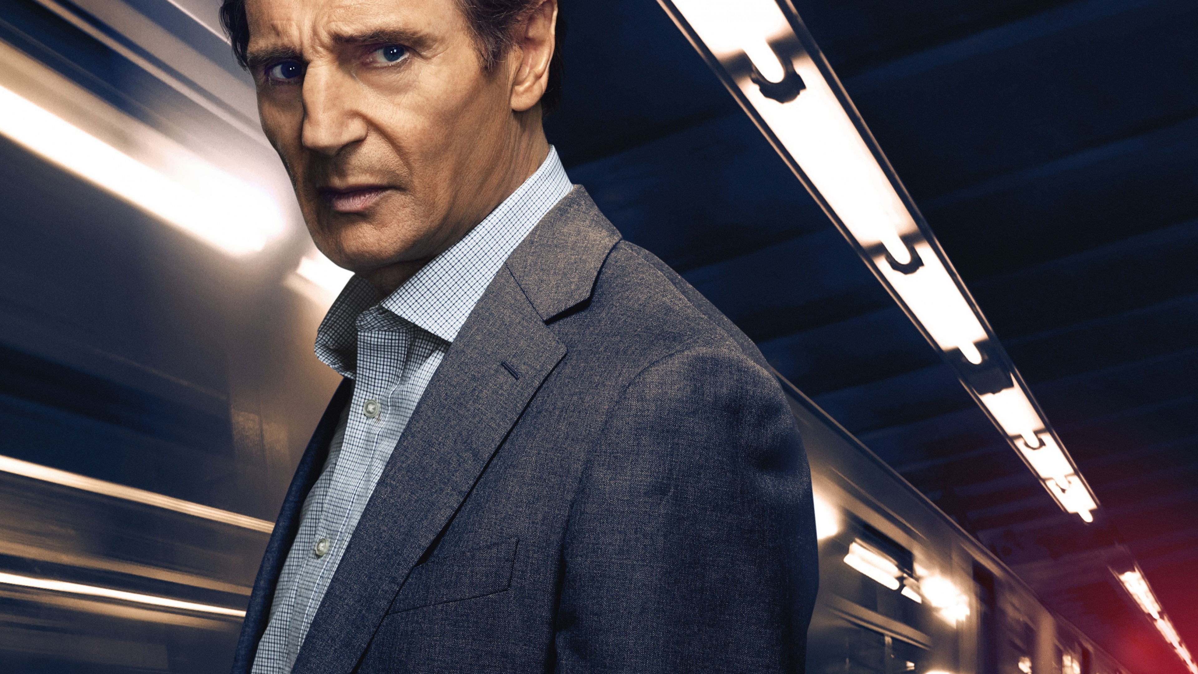 Liam Neeson, The Commuter movie, 4K resolution, 3840x2160 4K Desktop