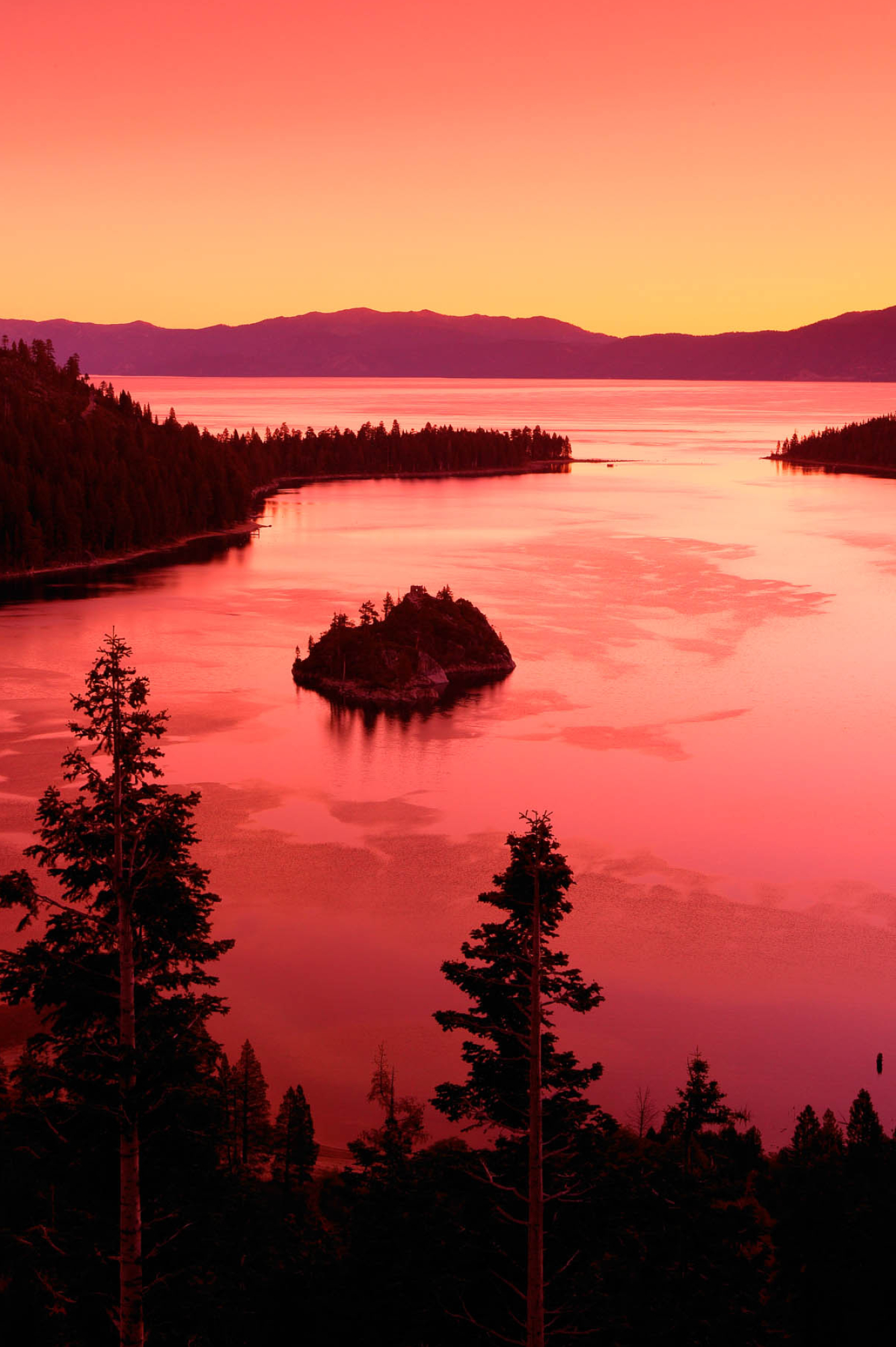 Lake Tahoe, Emerald Bay, Ron Niebrugge photos, Travel, 1340x2000 HD Phone